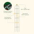Round Obelisk Garden Trellis - 7.6 ft