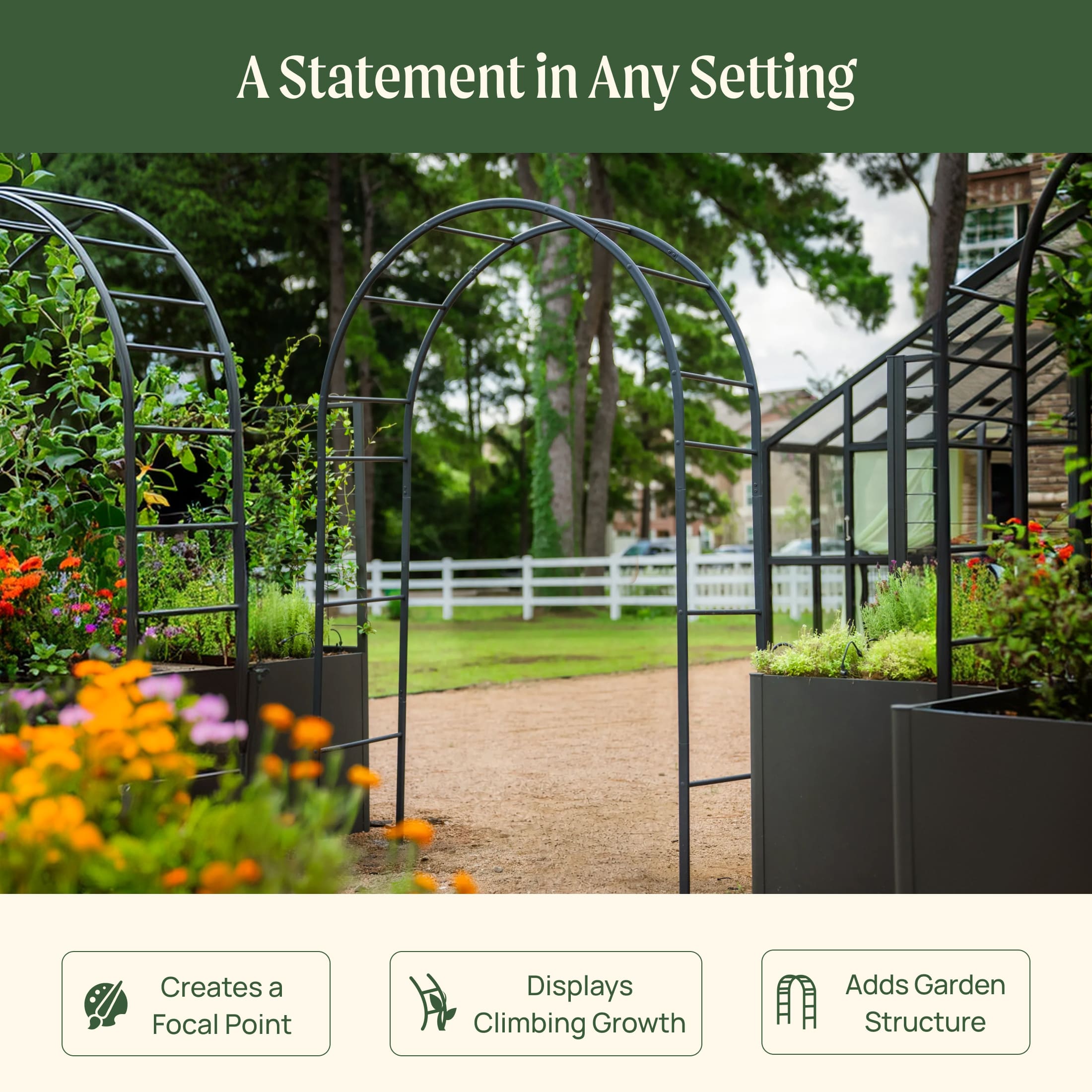 Round Garden Arch - Standard Frame