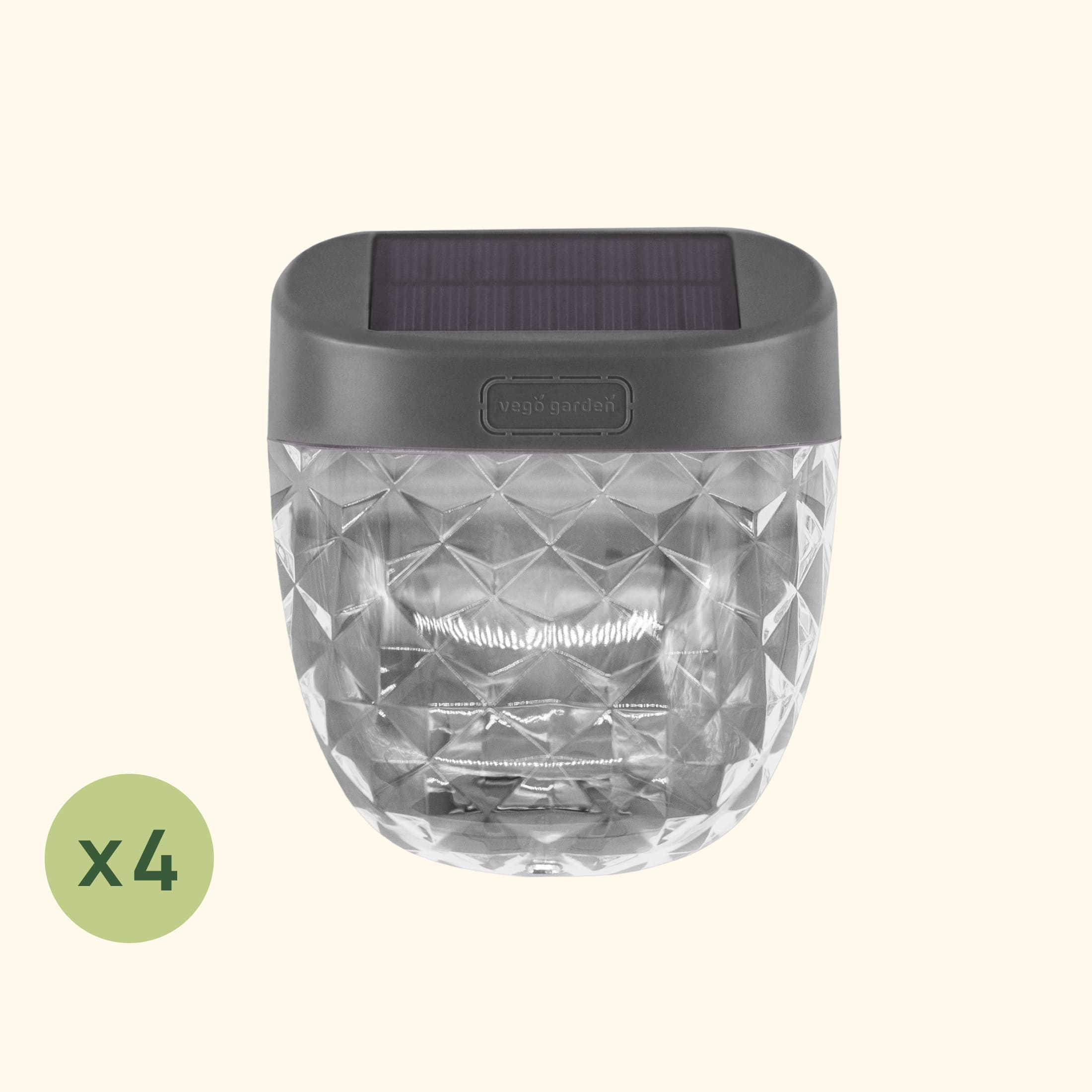 Diamond Garden Solar Light - Flat Mount