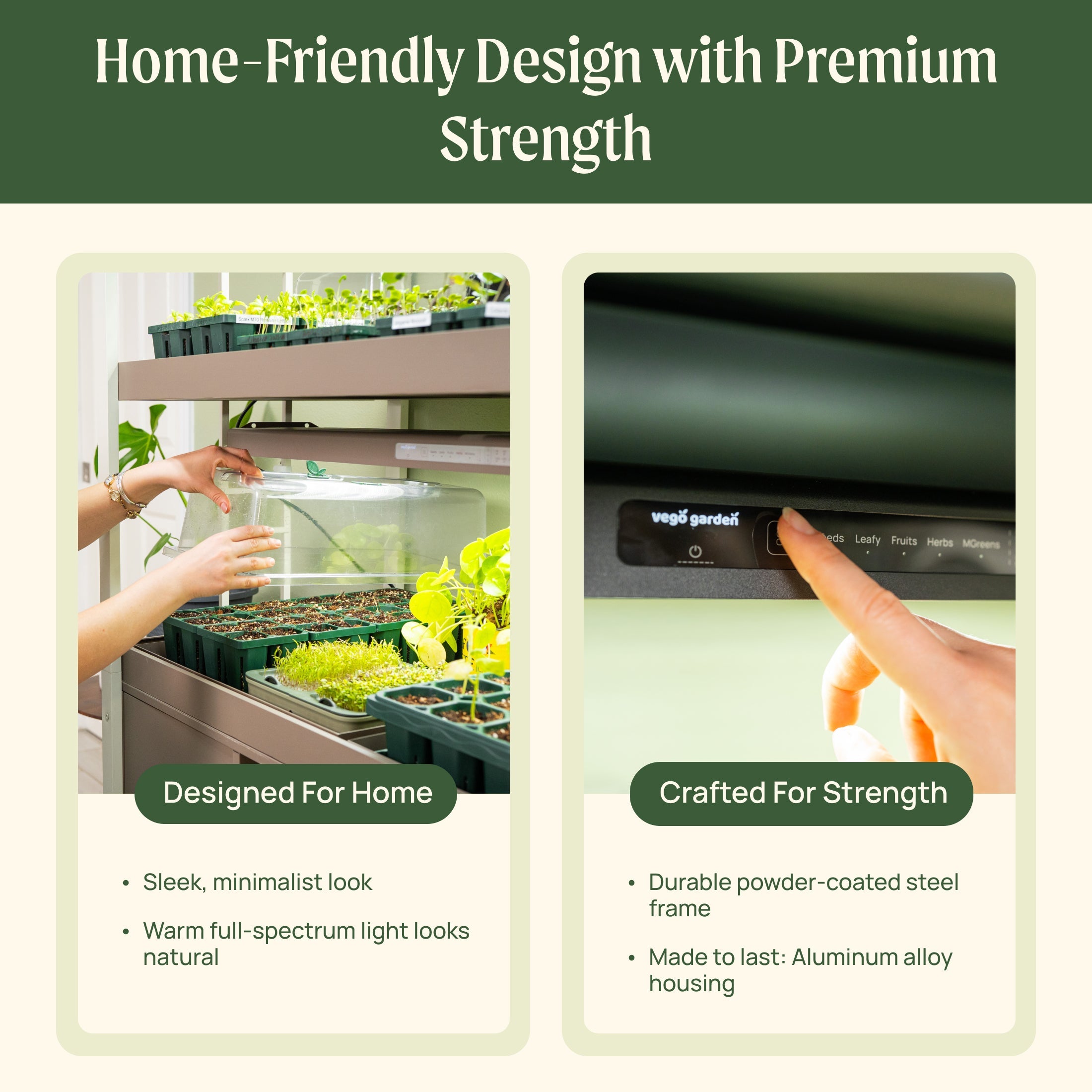 Ultimate Grow Light Garden with Storage