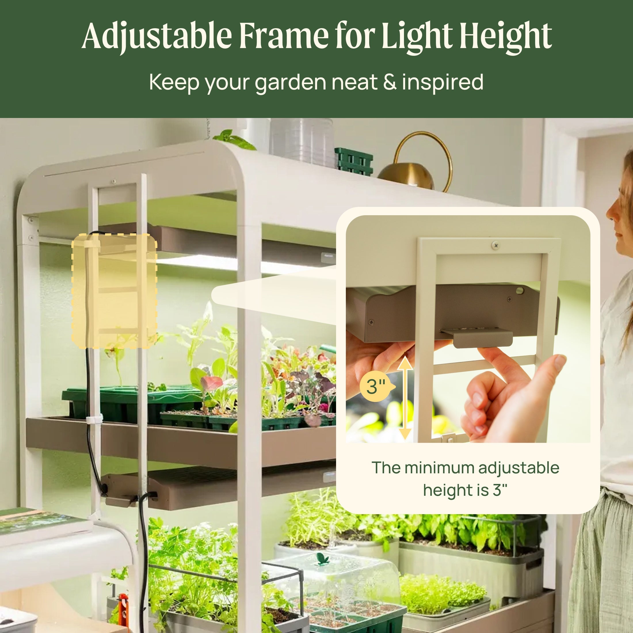 Ultimate Grow Light Garden with Storage