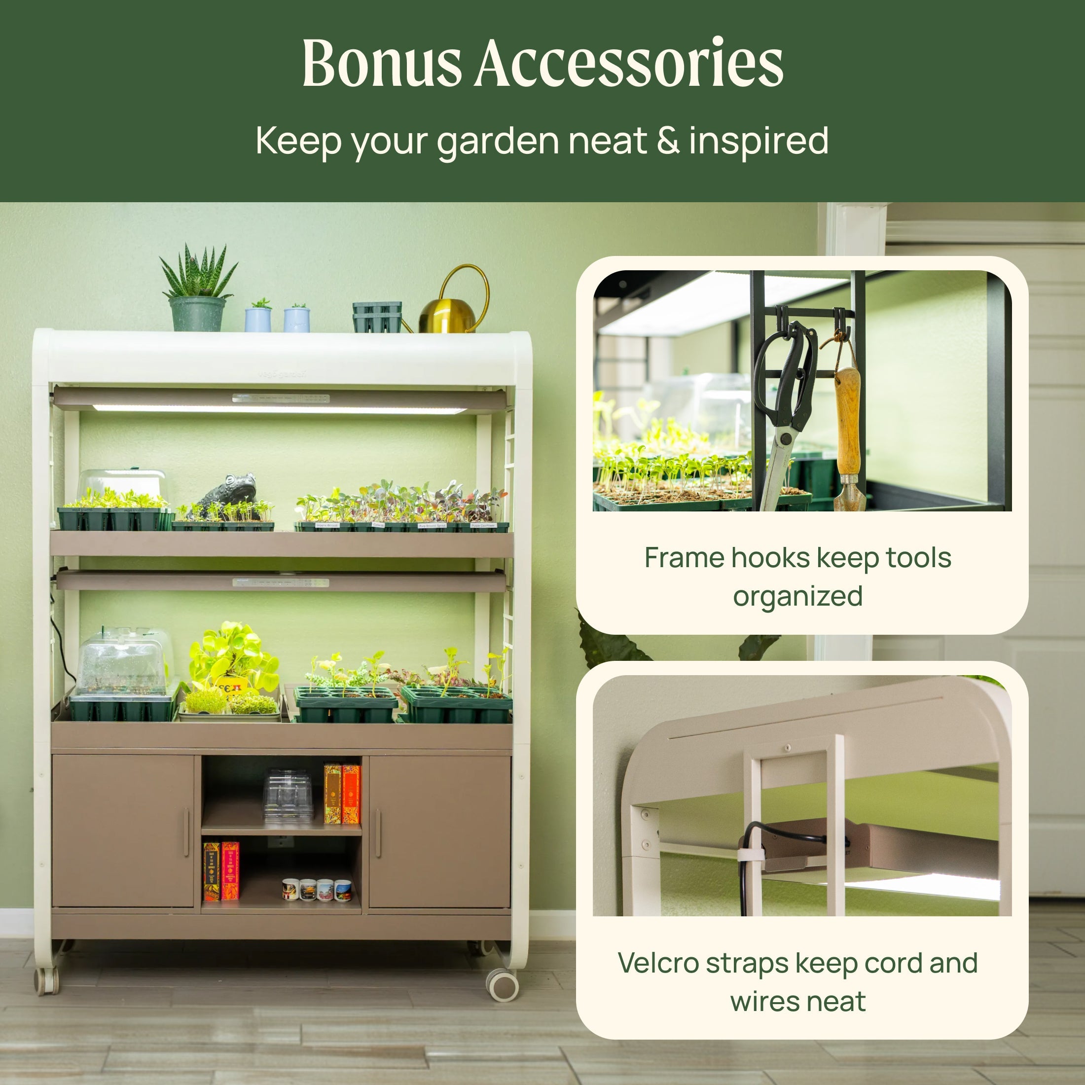 Ultimate Grow Light Garden with Storage