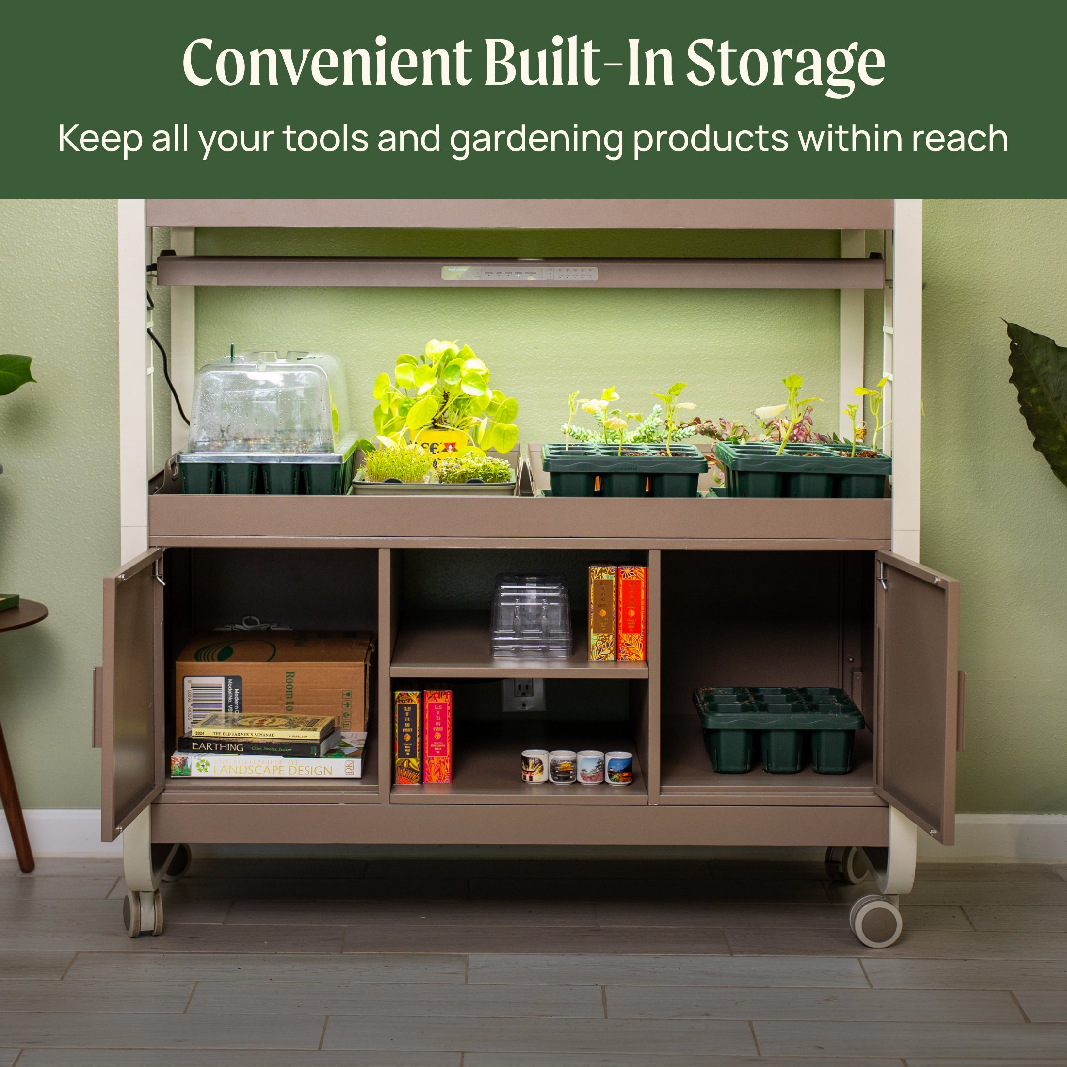 Ultimate Grow Light Garden with Storage