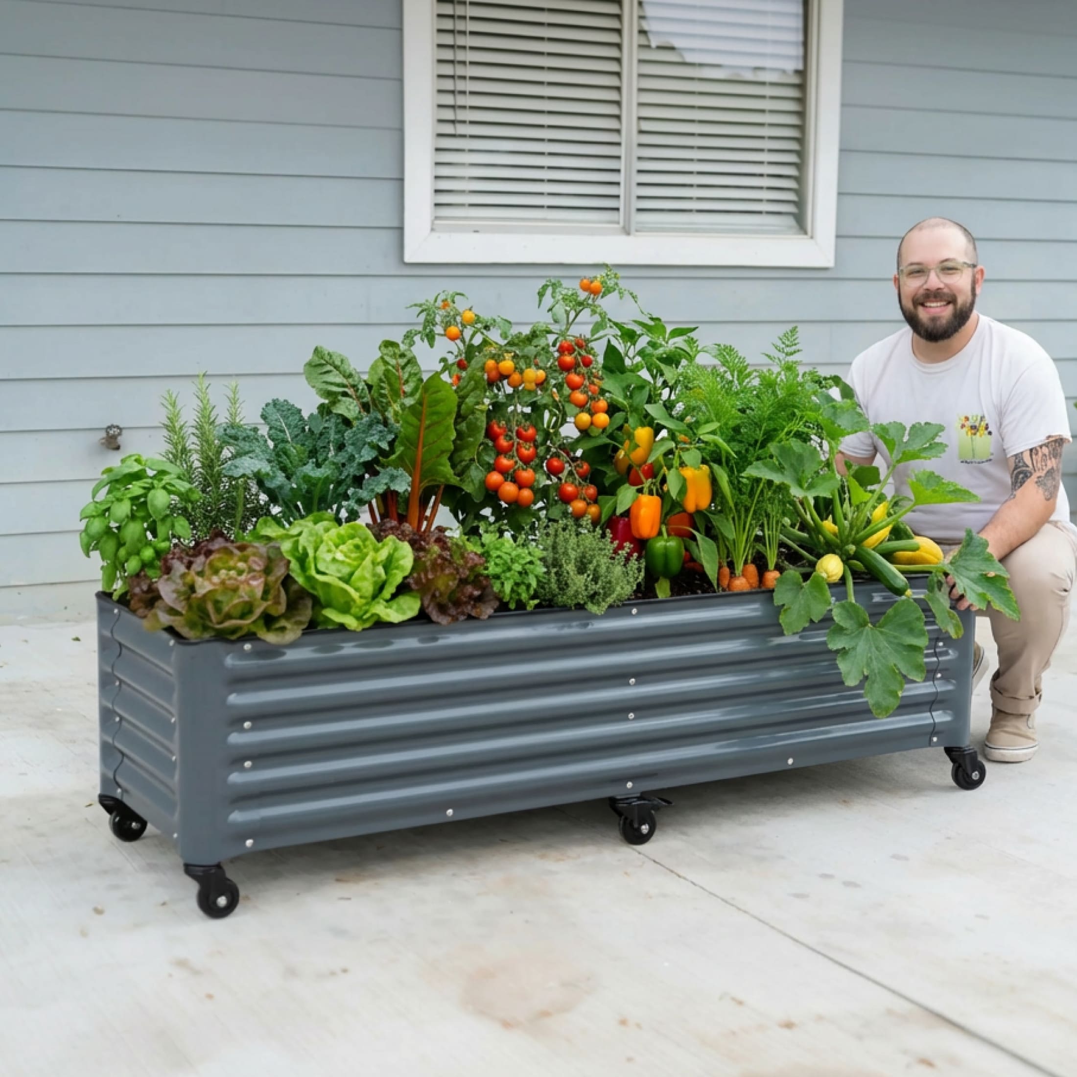 Classic Rolling Garden Bed - 1.75' x 6'