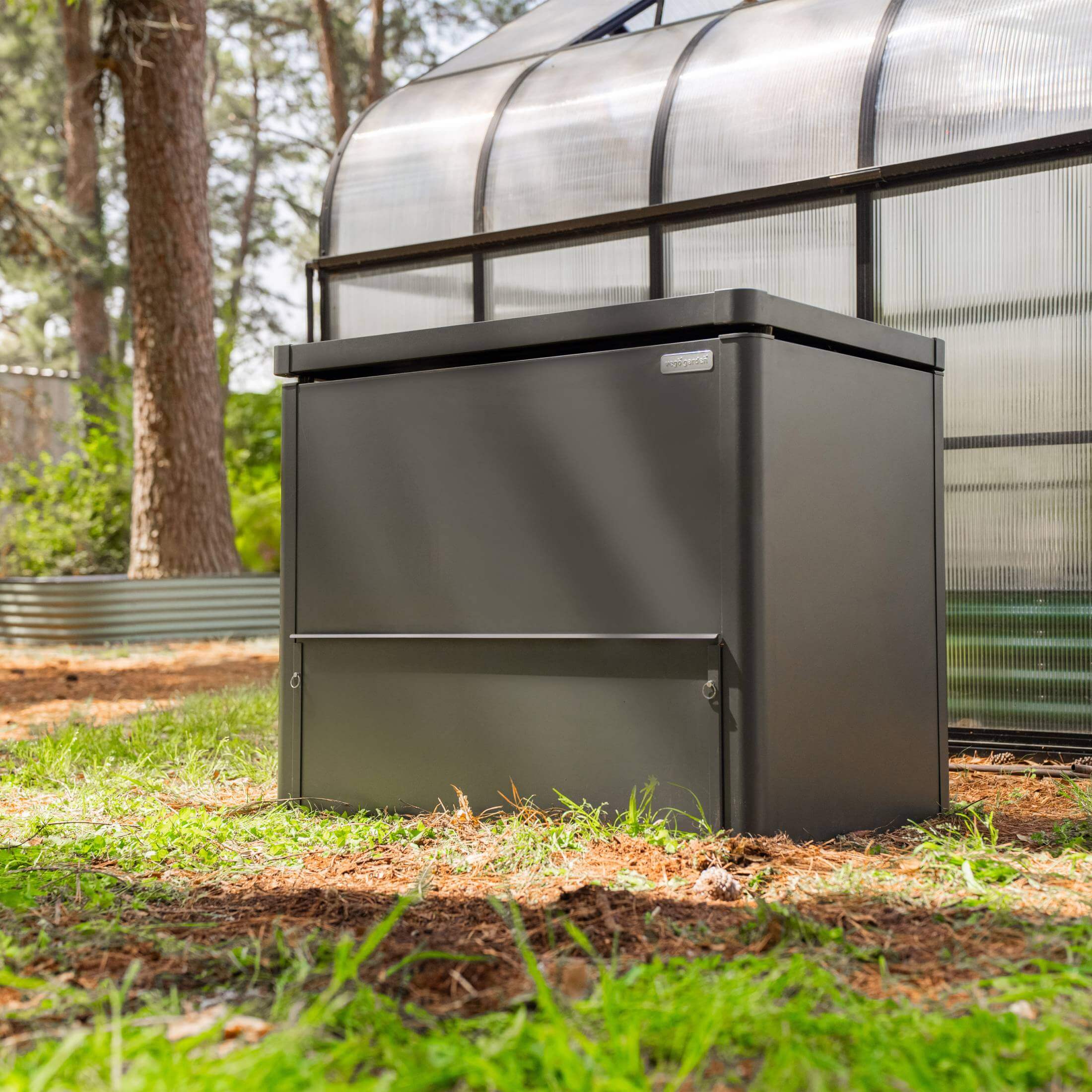 Modern Metal Compost Bin