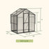 Vego Junior Victorian Greenhouse - 6.5ft Wide