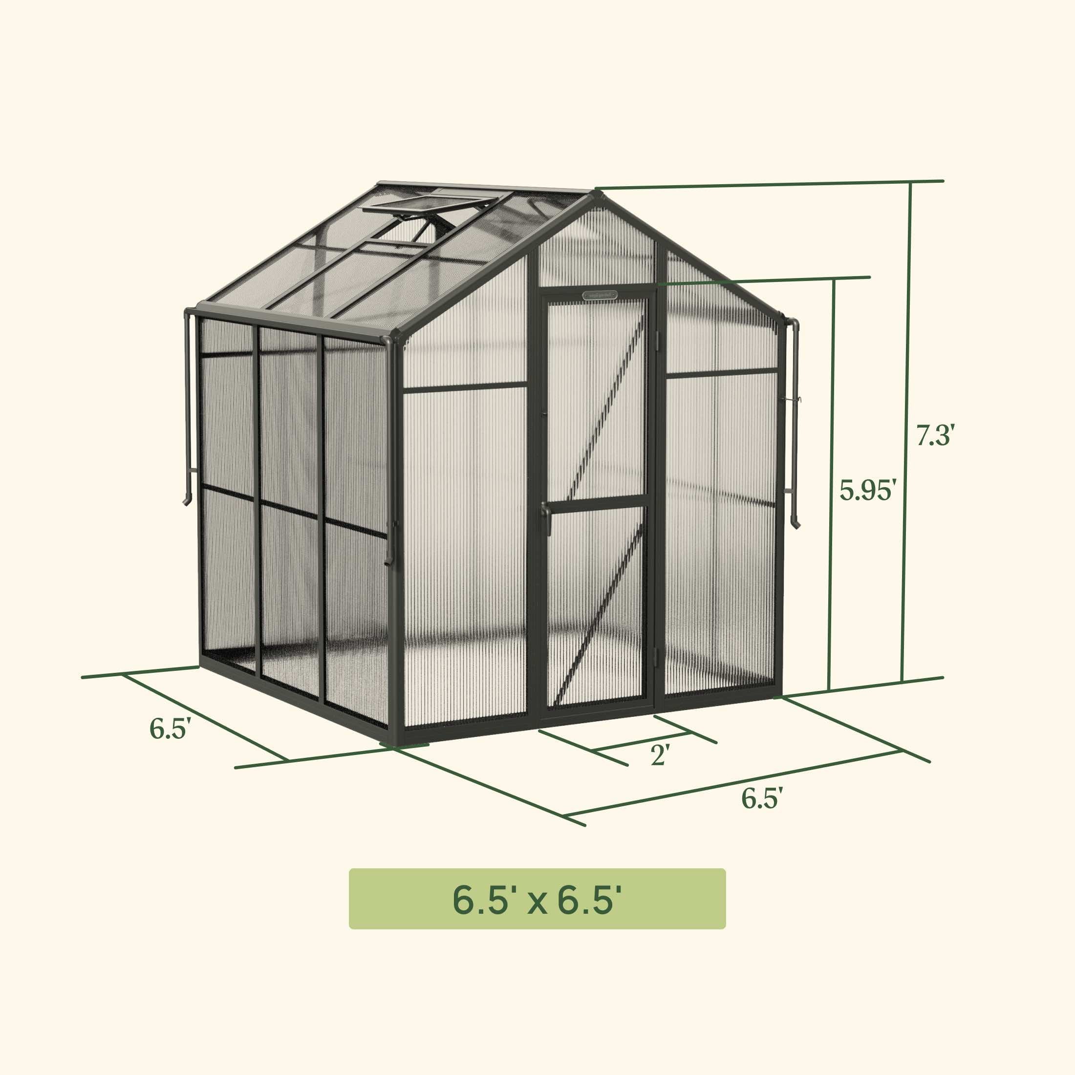 Vego Junior Victorian Greenhouse - 6.5ft Wide