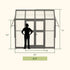 Lean-To Greenhouse - 4.5' x 8.5'