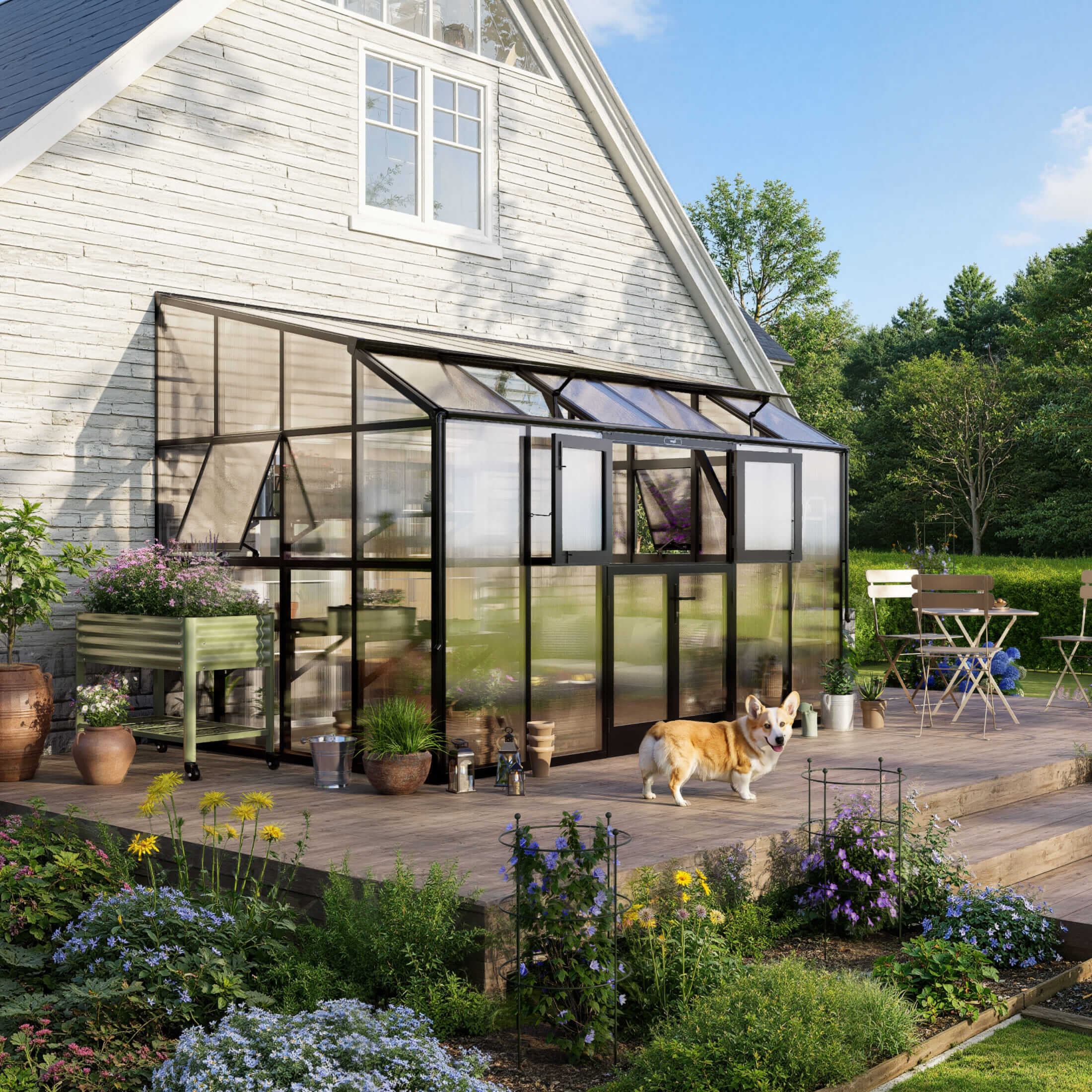 Lean-To Greenhouse - 8.5' x 12.5'