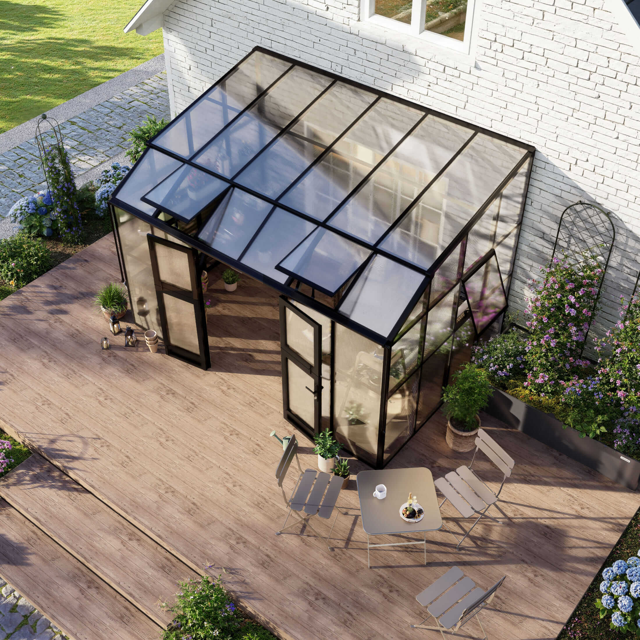 Lean-To Greenhouse - 8.5' x 12.5'