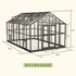Vego Victorian Greenhouse - 10.5ft Wide