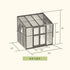 Lean-To Greenhouse - 6.5' x 8.5'