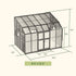 Lean-To Greenhouse - 8.5' x 12.5'