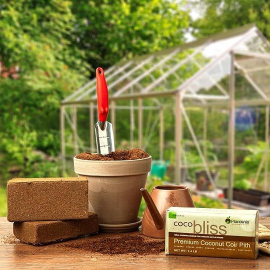 Coco Bliss Brick - 650gm Coco Coir / Pith Premium Organic Coir Growing Media Peat Alternative