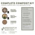 CottaCompost Olla Kit (with 2 Composters) - The Easiest Outdoor Compost Bins & Watering System – For Beginners - Team Grow