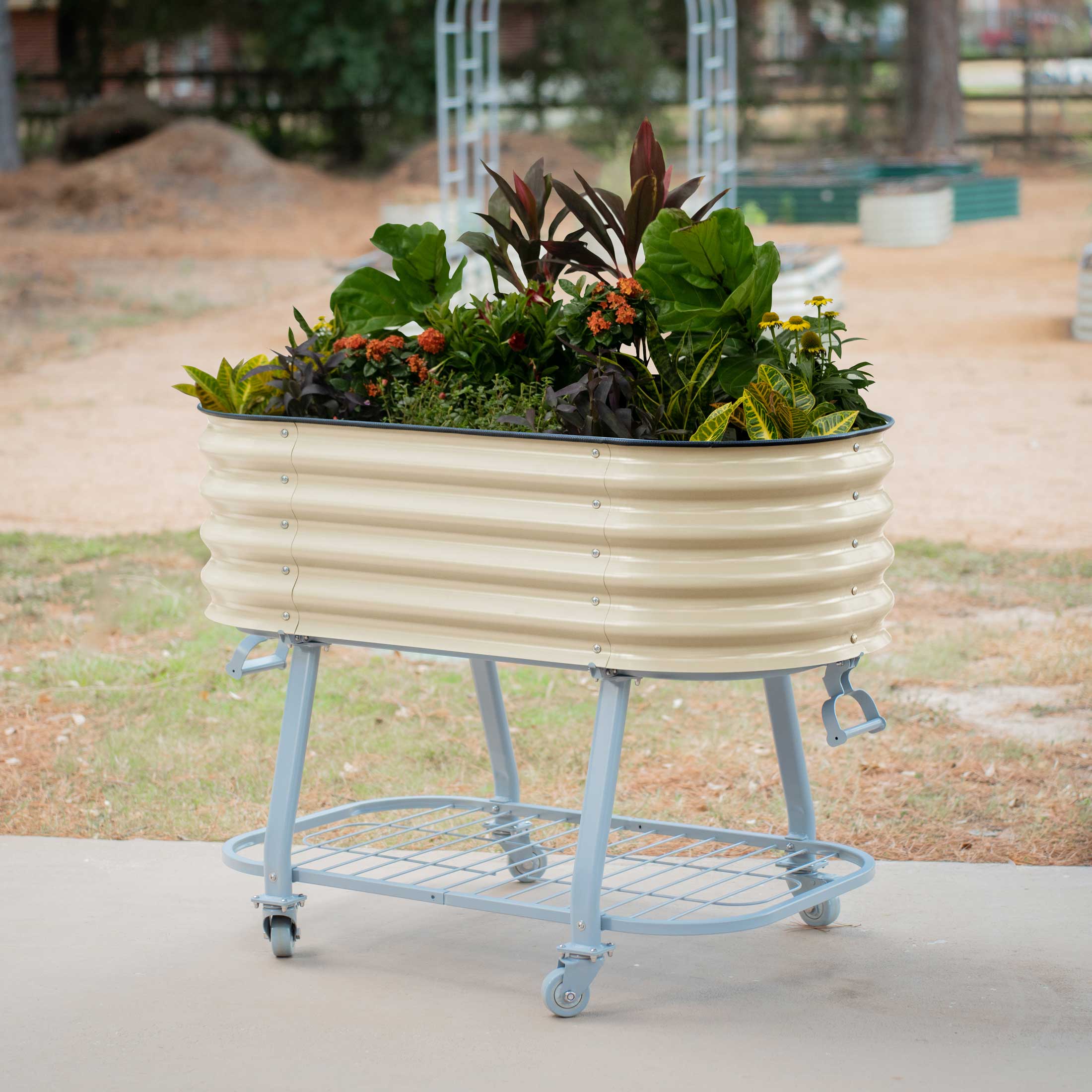 Elevated Rolling Self - Watering Garden Bed - Team Grow