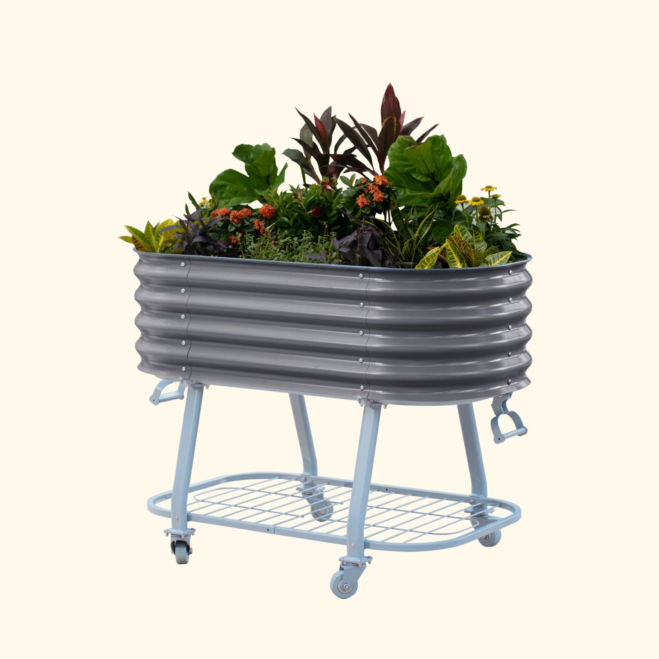 Elevated Rolling Self - Watering Garden Bed - Team Grow