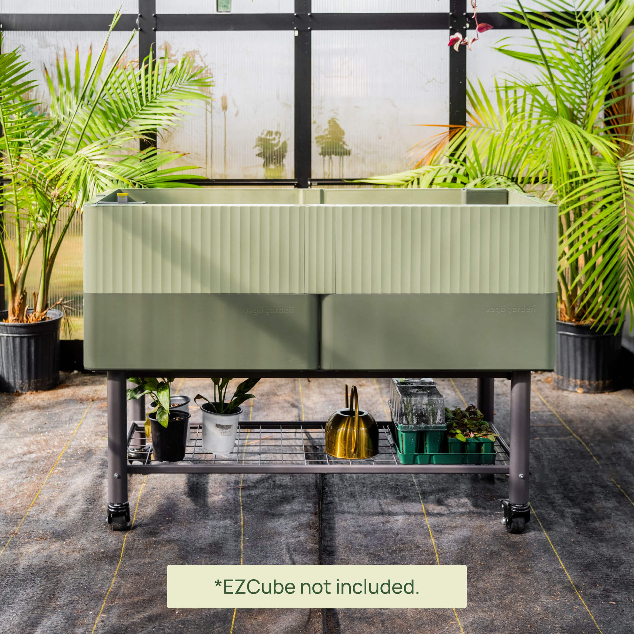 EZCube Elevated Rolling Planter Cart - Team Grow