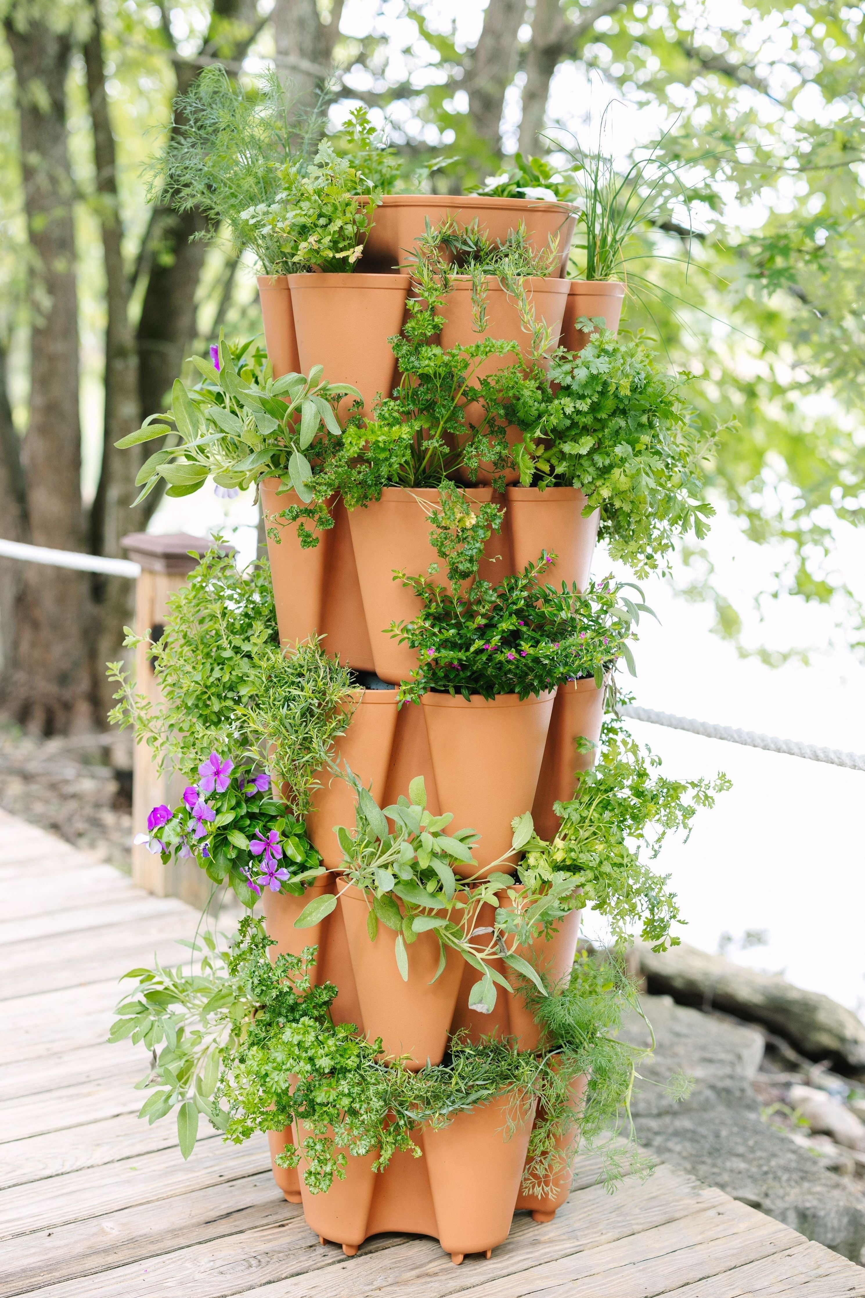 5 Tier GreenStalk Garden Original Vertical Planter - Basic Texture