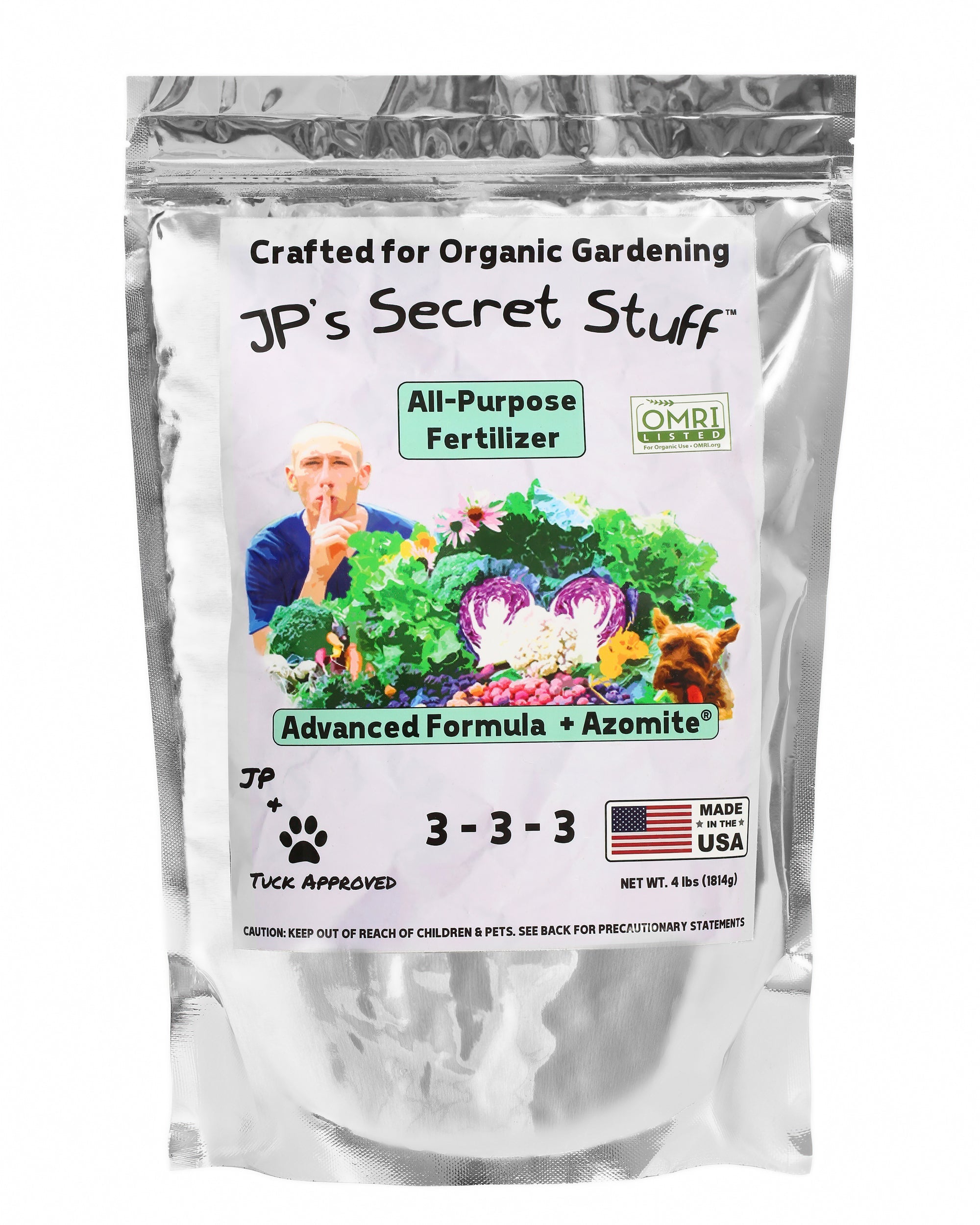 organic fertilizer for squash plants JP's Secret Stuff All-Purpose Fertilizer (4 lbs)