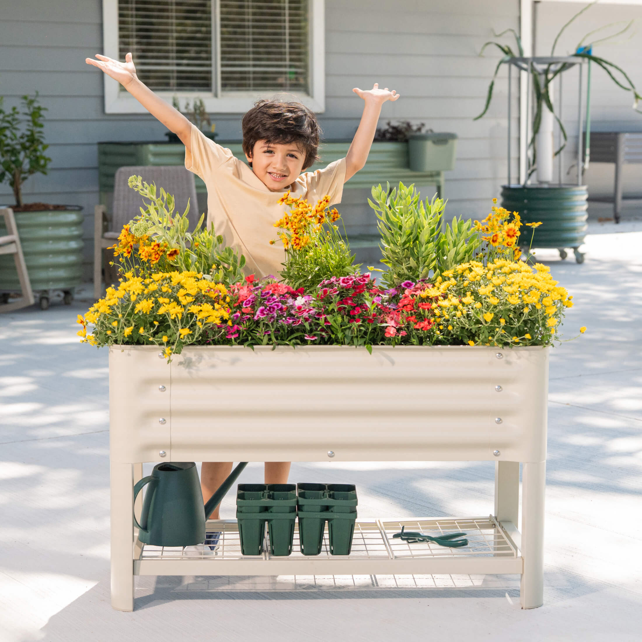 self watering deck planter box Self-Watering Planter
