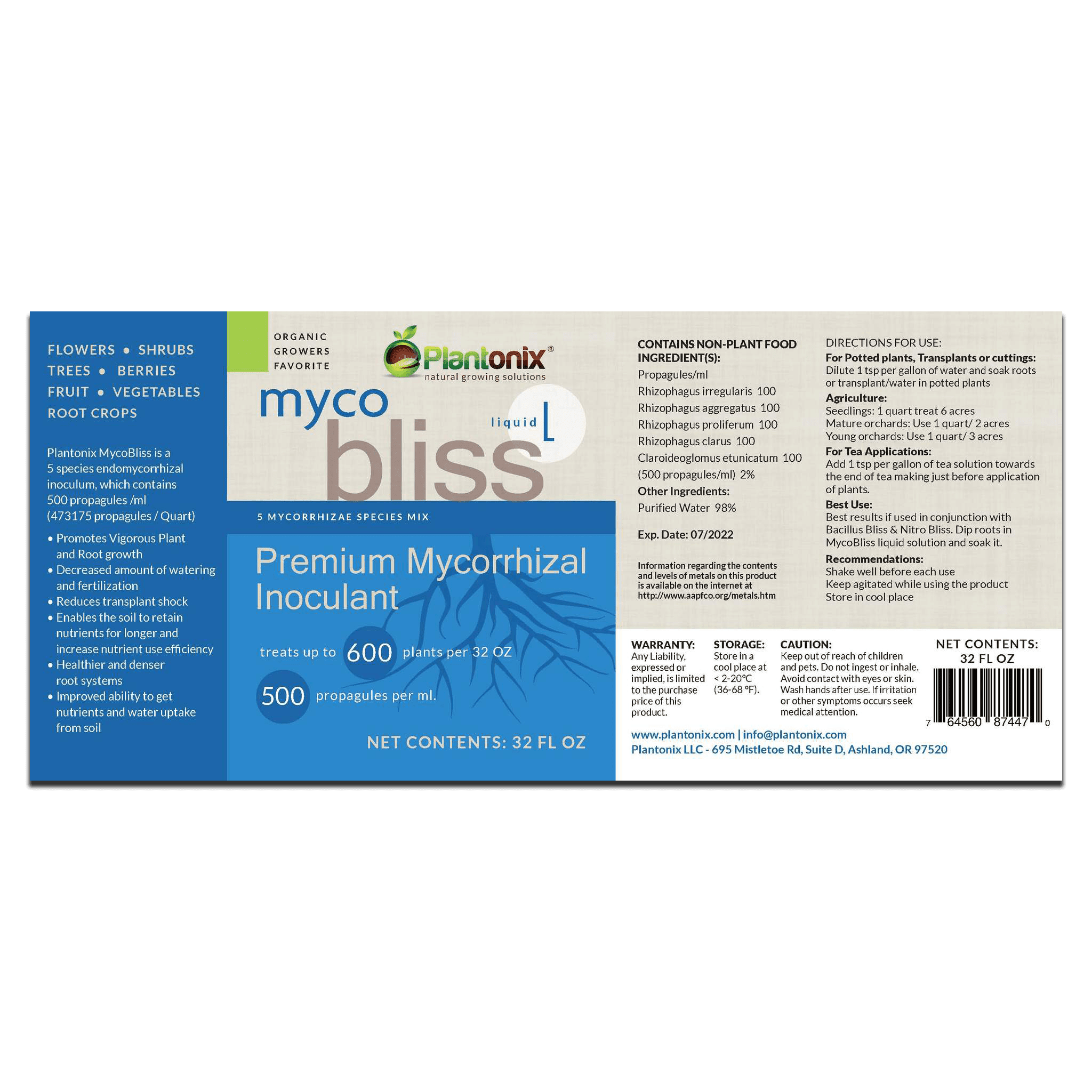 Liquid Myco Bliss Premium Mycorrhizal Fungi Inoculant - Team Grow