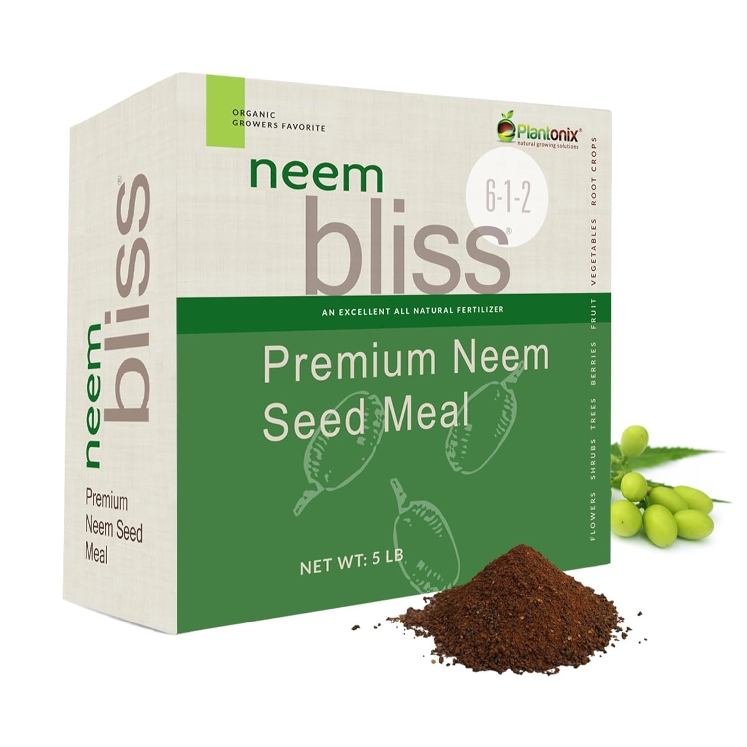 Neem Bliss Meal Premium Neem Seed Meal/ Cake - Nitrogen Source - Team Grow