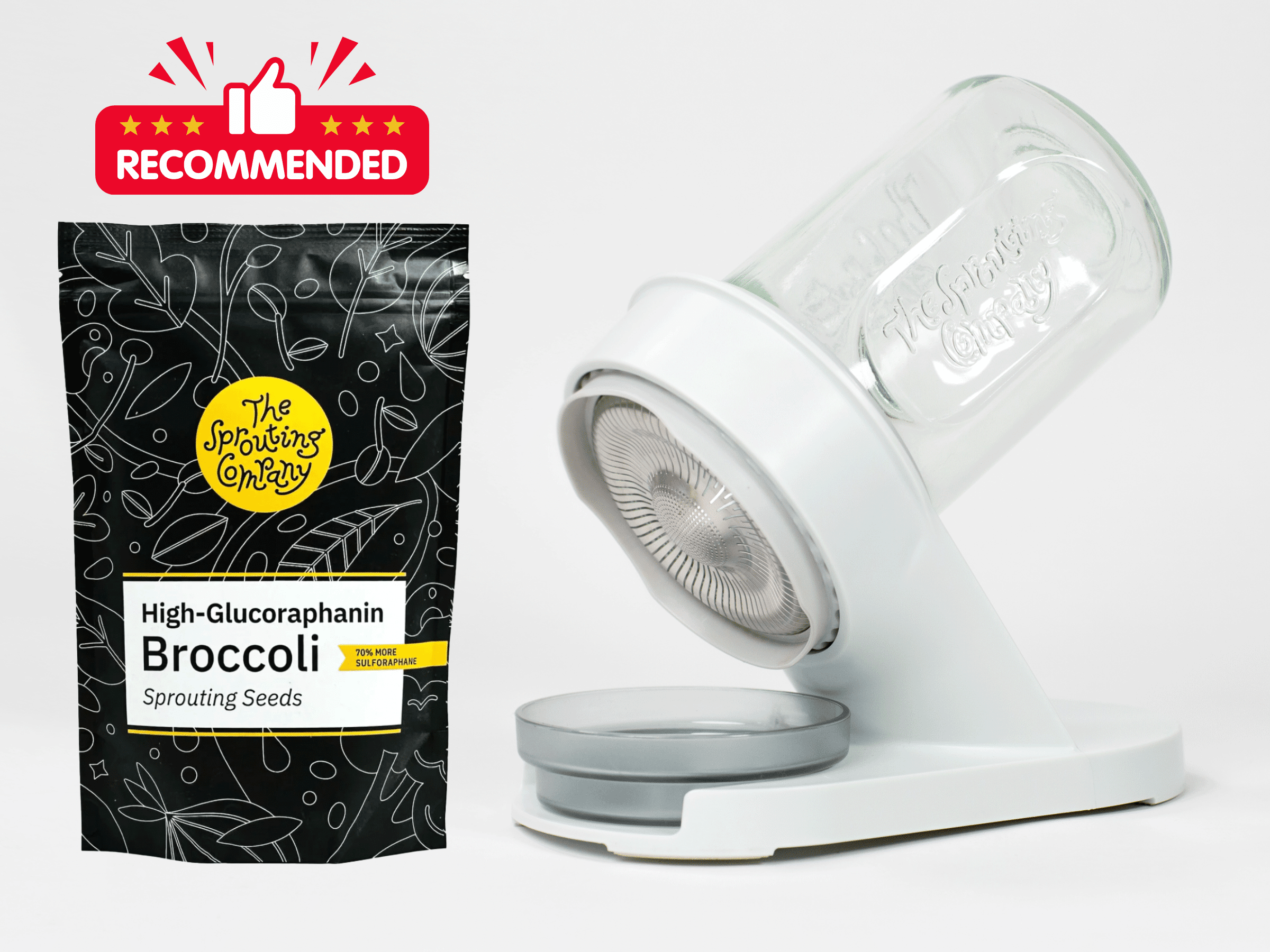 Starter kit: Broccoli High - Glucoraphanin 8oz & Sprout Book - Team Grow