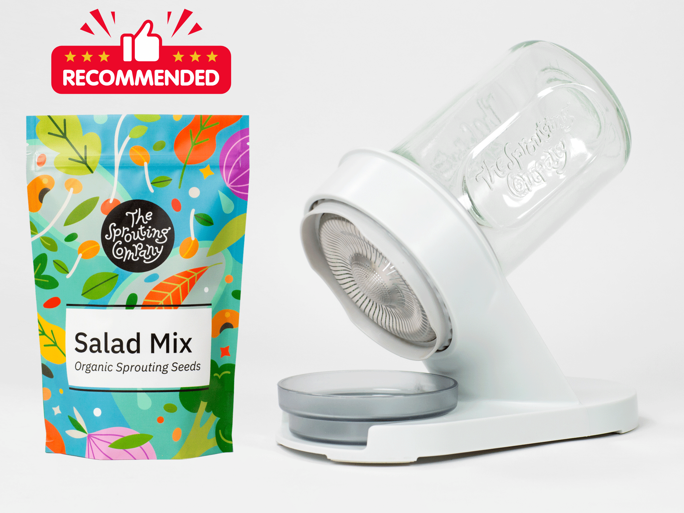 Starter Kit: Salad Mix 8oz & Sprout Book - Team Grow