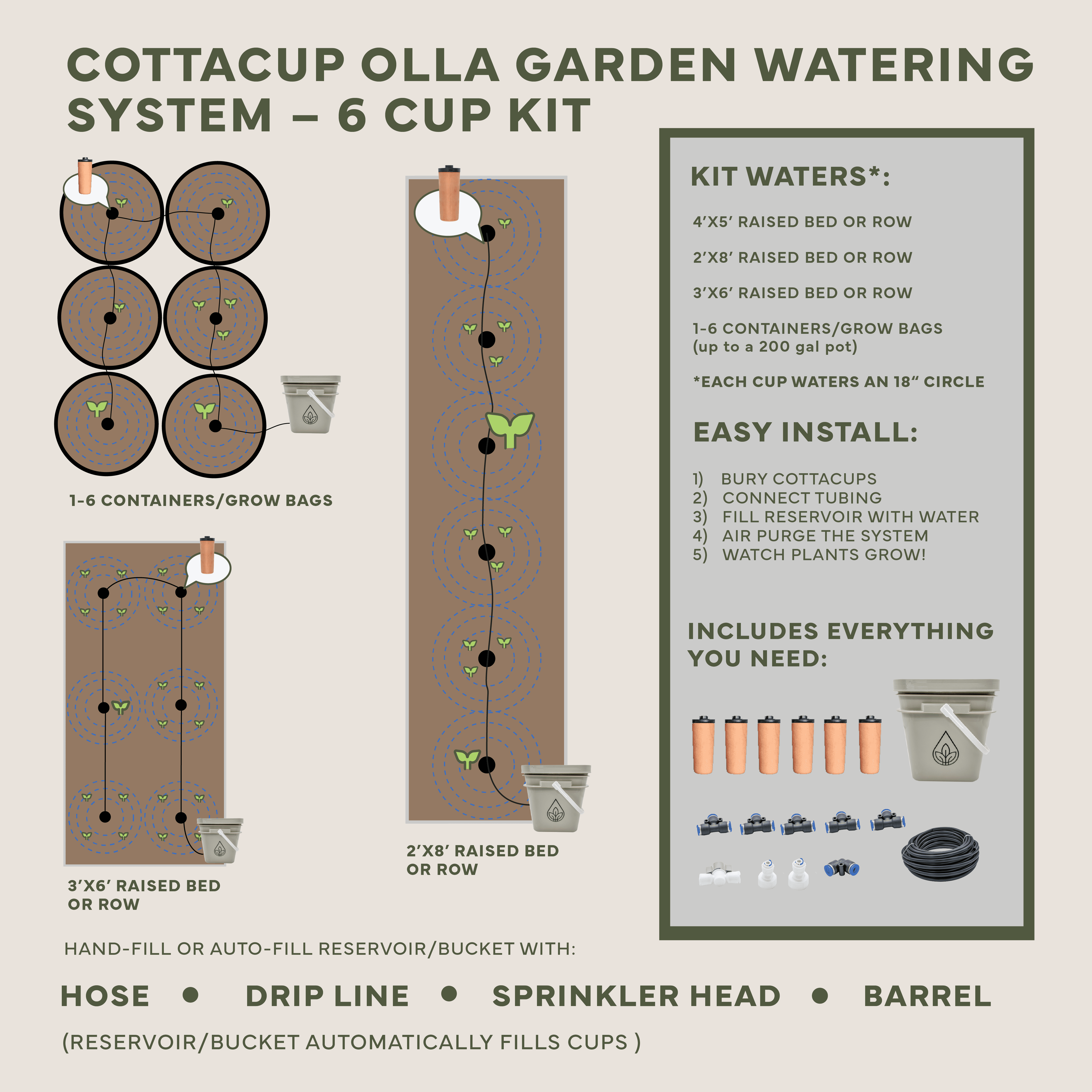 Thirsty Earth: CottaCup Automatic Olla Watering System For Your Garden - Team Grow