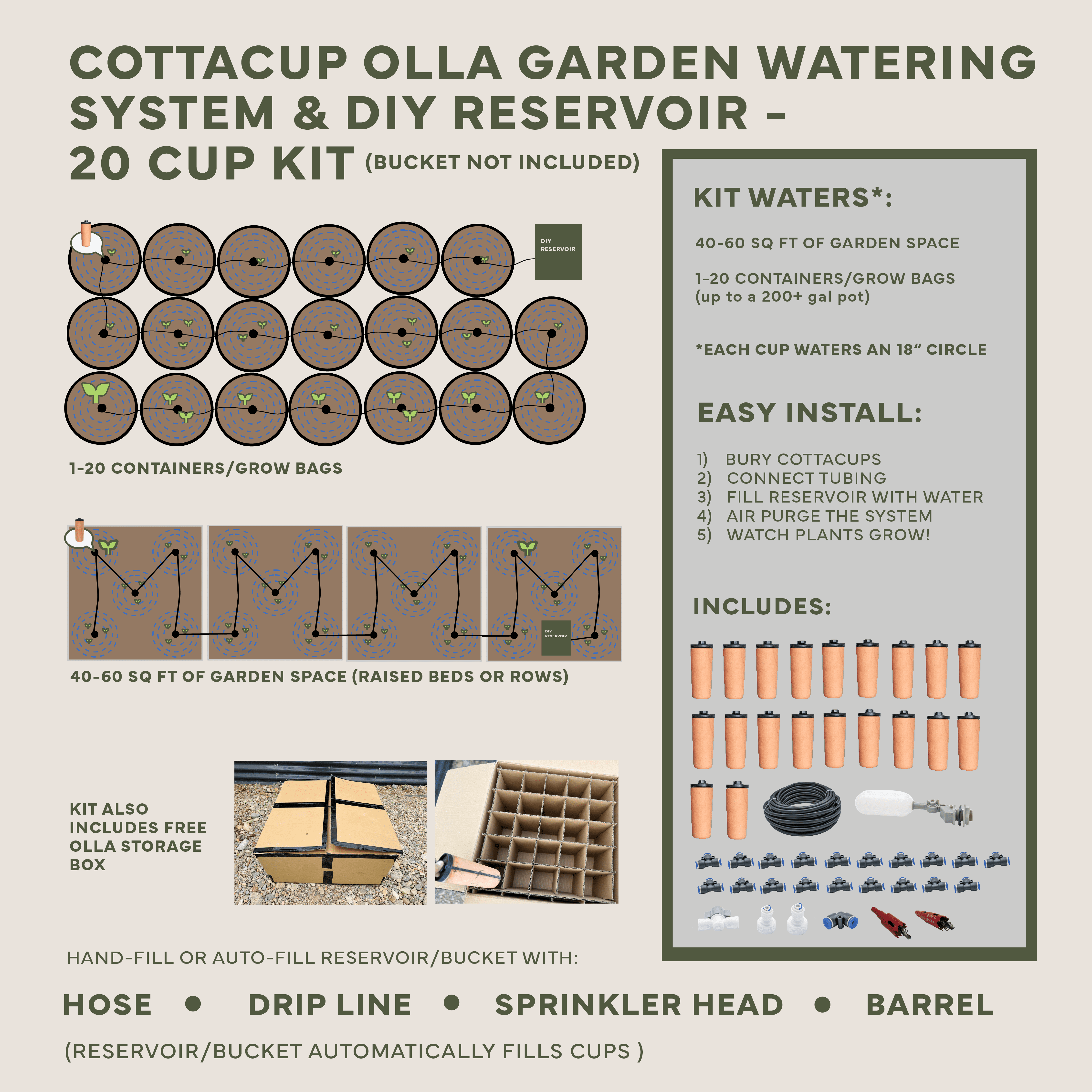 Thirsty Earth: CottaCup Automatic Olla Watering System For Your Garden - Team Grow