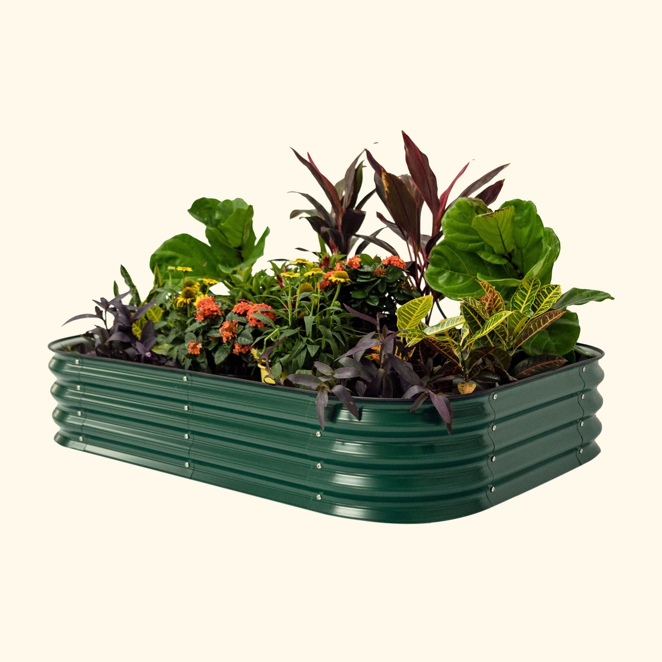 11" Tall 6 In 1 Medium Modular Metal Raised Garden Bed Kit