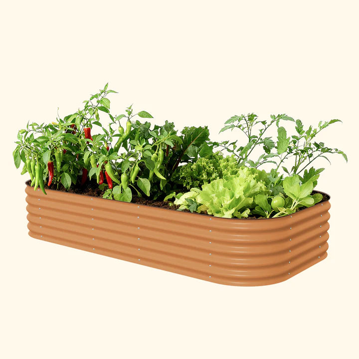 17" Tall 10 In 1 Jumbo Modular Metal Raised Garden Bed Kit