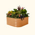 17" Tall 4 In 1 Small Modular Metal Raised Garden Bed Kit