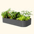 17" Tall 10 In 1 Jumbo Modular Metal Raised Garden Bed Kit