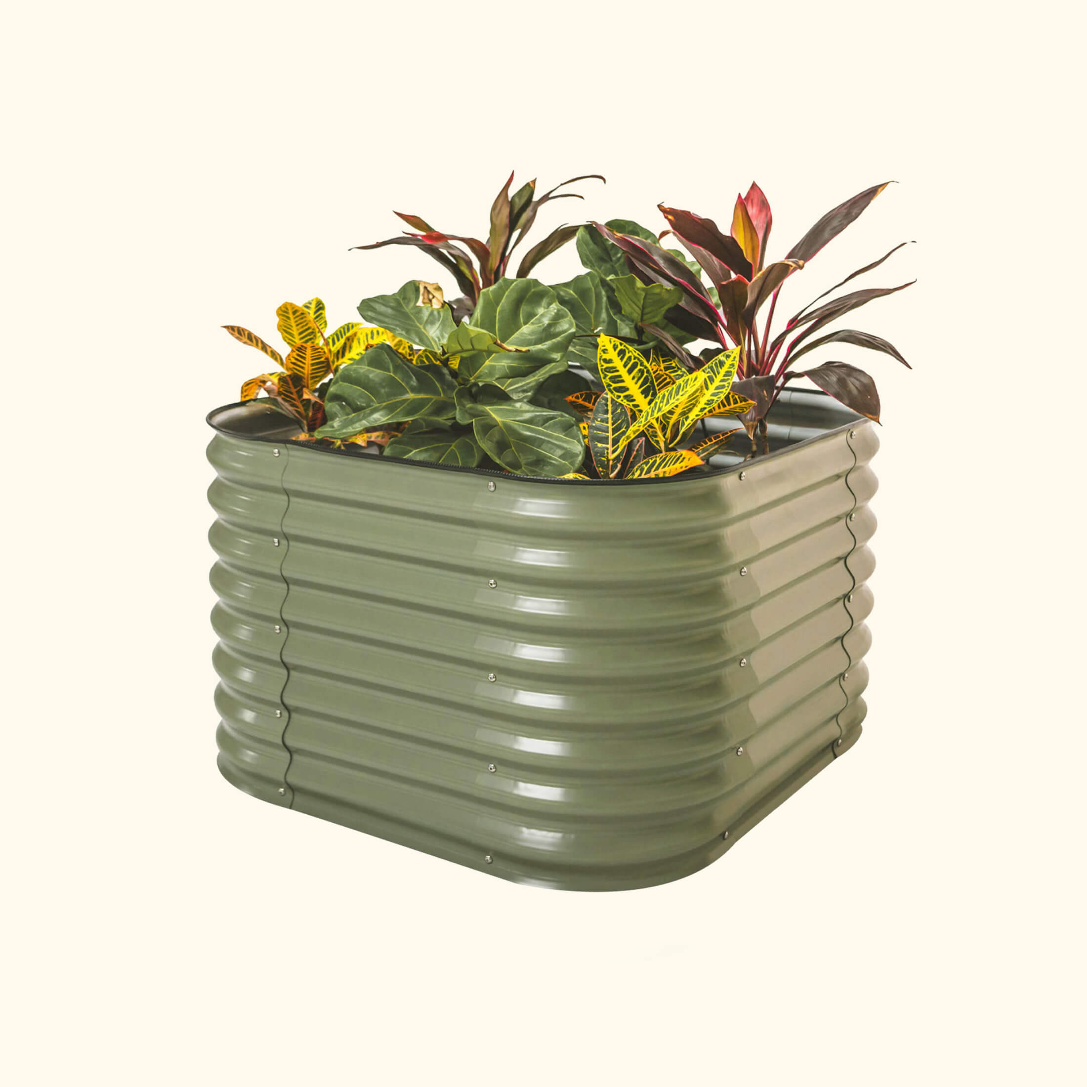 26" Tall 4 In 1 Small Modular Metal Raised Garden Bed Kit