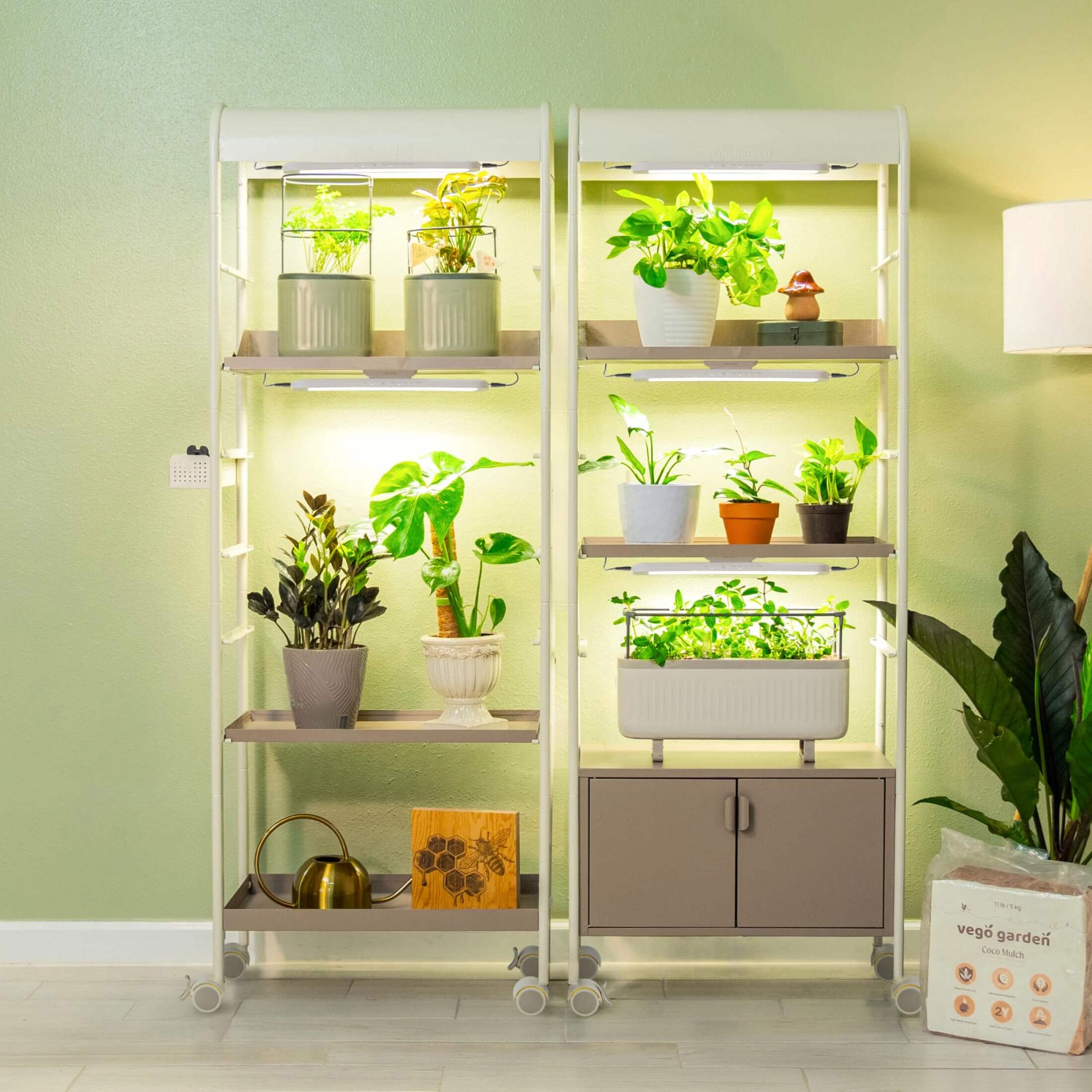 grow lights for potted plants 4 Tier Grow Light Garden