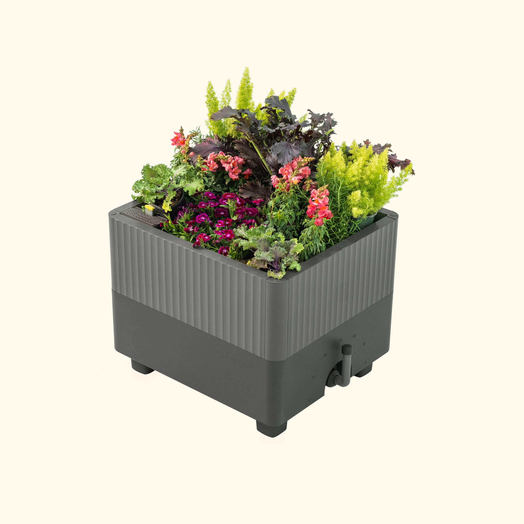 garden treasures self watering planter EZCube Self-Watering Planter 21" x 24", Sage Green
