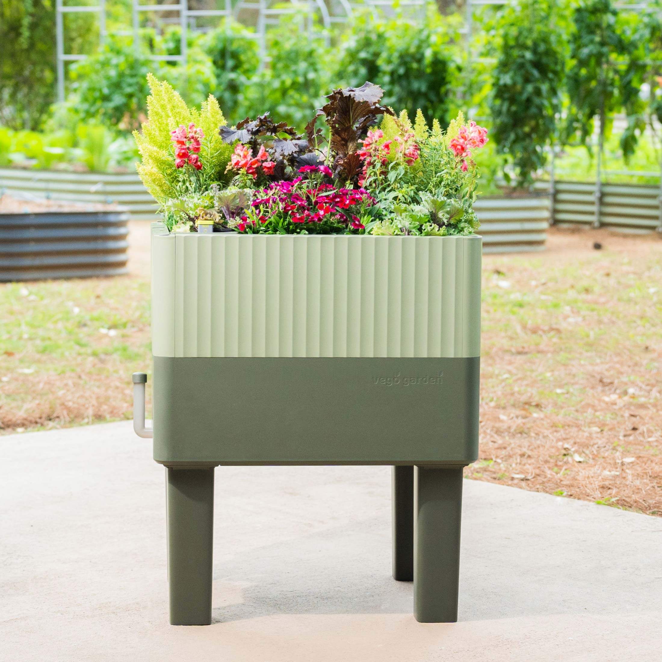 abram self-watering tall planter box The EZCube Self-watering Planter 21" x 24" Elevated