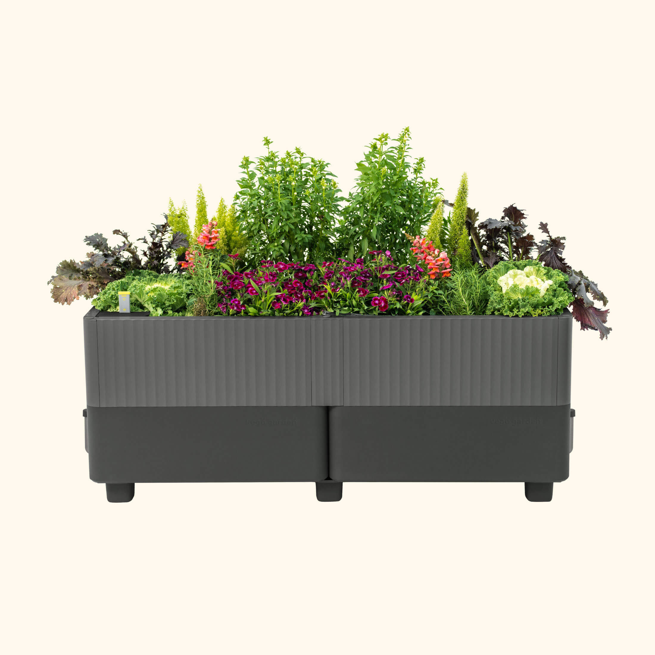 self watering planter boxes amazon EZCube Self-Watering Planter 21" x 48", Sage Green