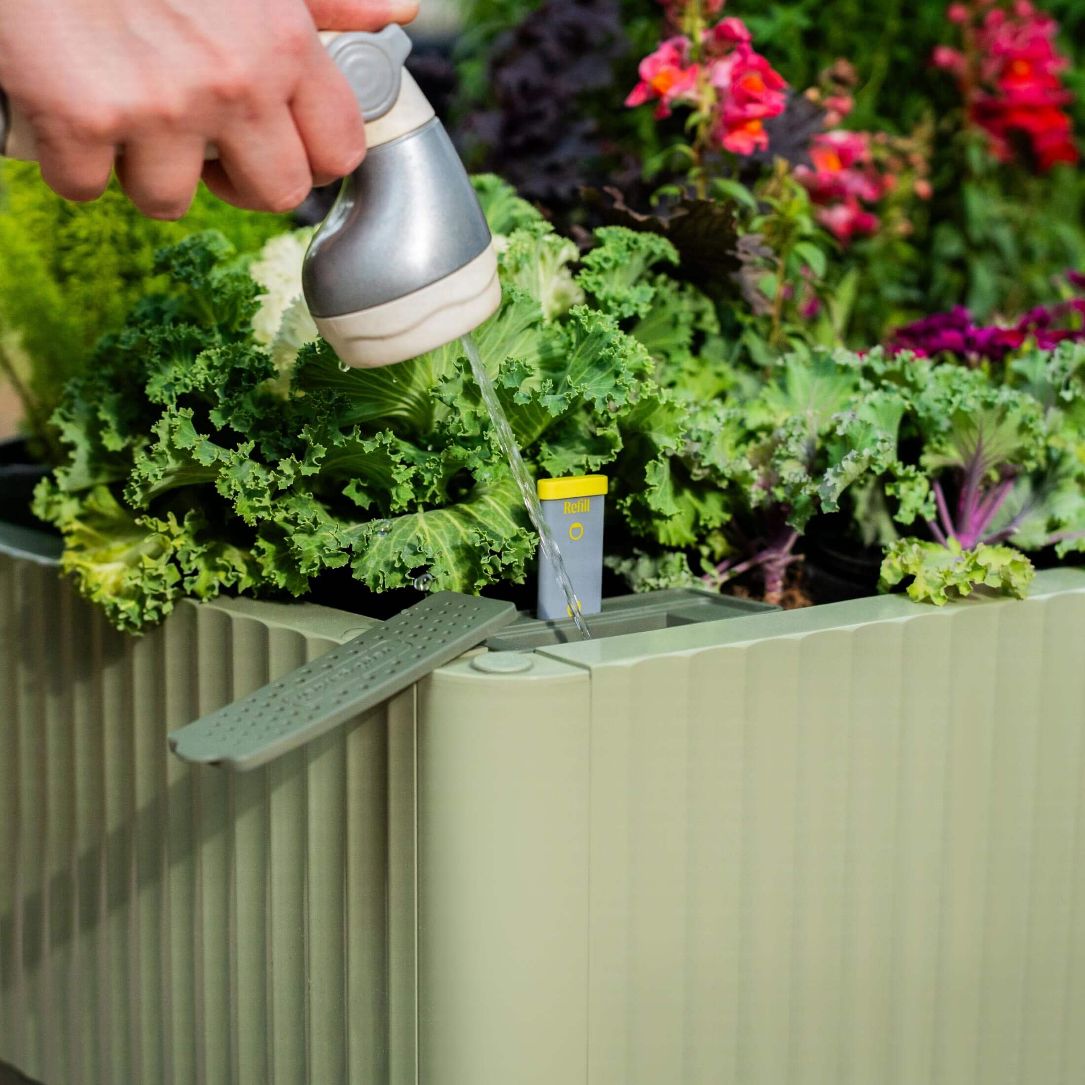 costco self watering planter with trellis The EZCube Self-watering Planter 21" x 48" Elevated – Team Grow