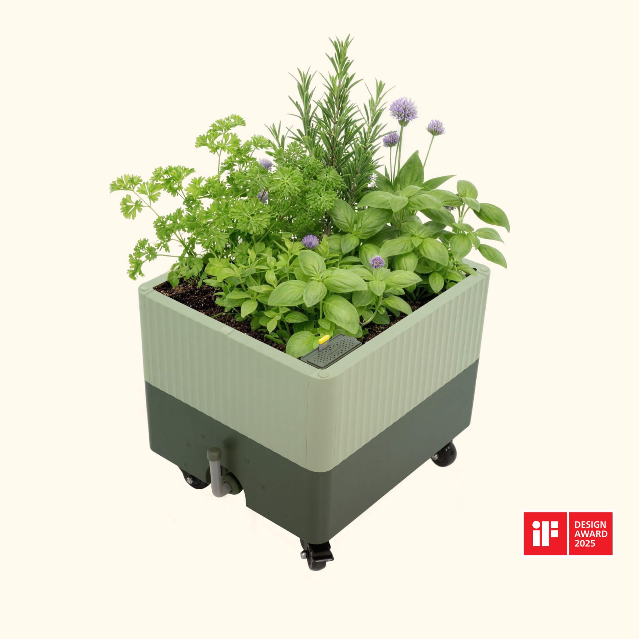 EZCube Self-Watering Rolling Planter 21” x 24”