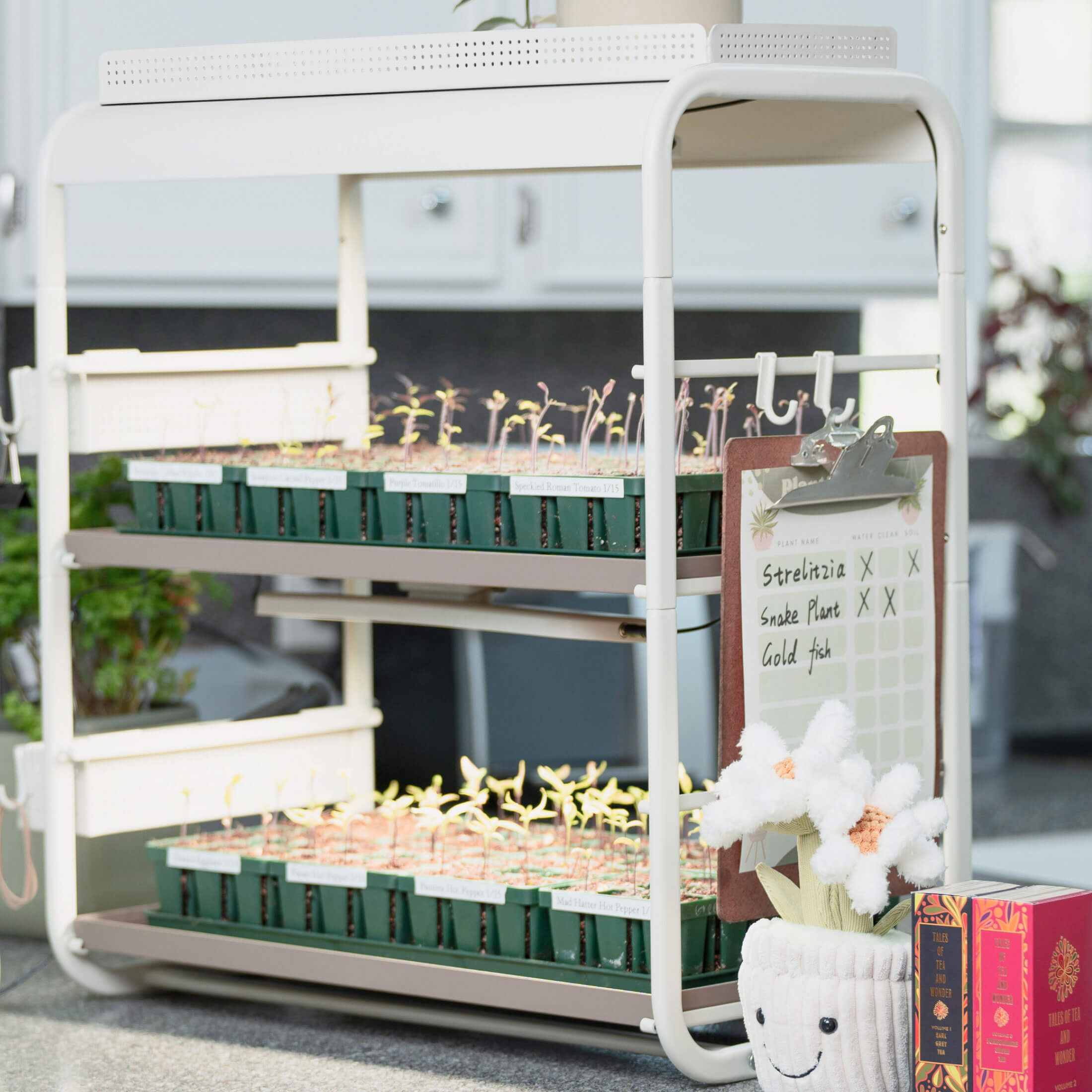 Grow Light Garden Hooks - 4 Pack