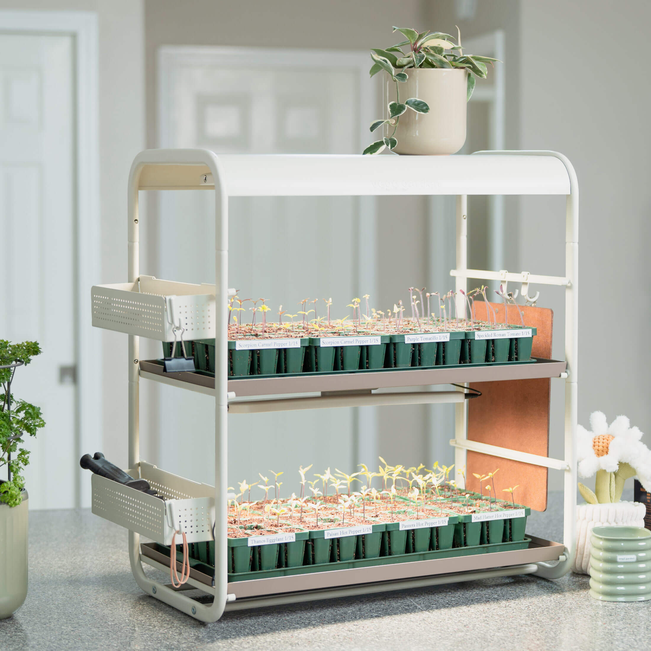 Grow Light Garden Tool Caddy -2 Pack