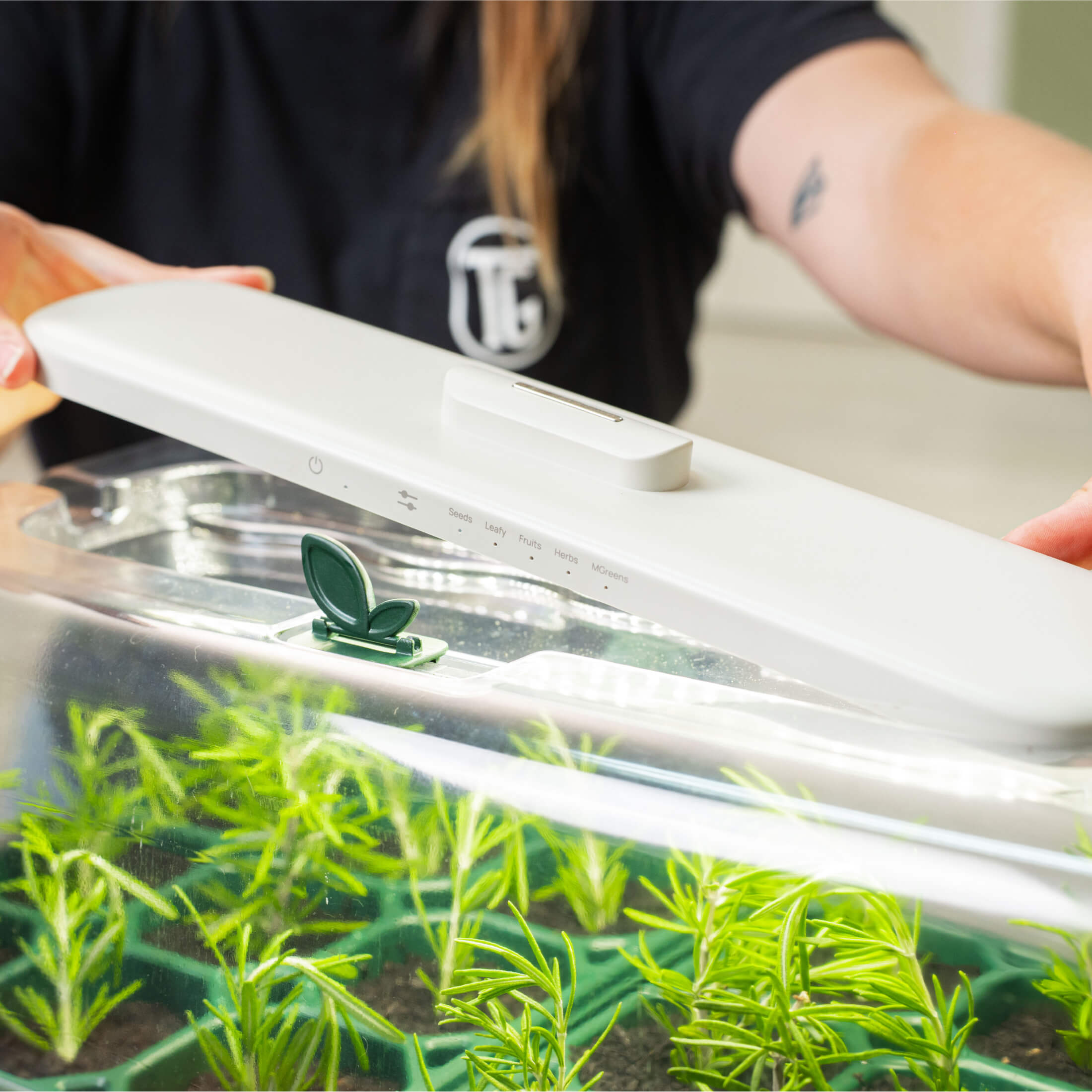 Seedling Humidity Dome - 10" x 20" with Vego Grow Light