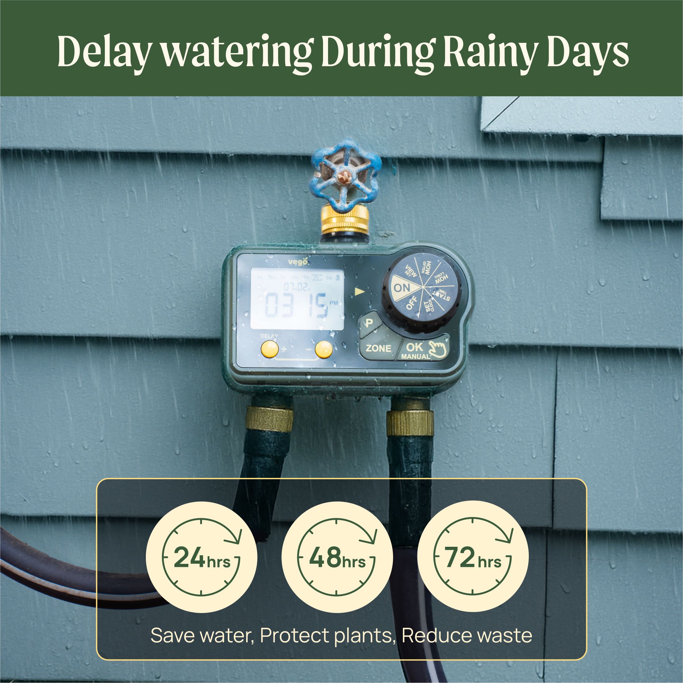 Vego Digital Water Timer -2 Zone