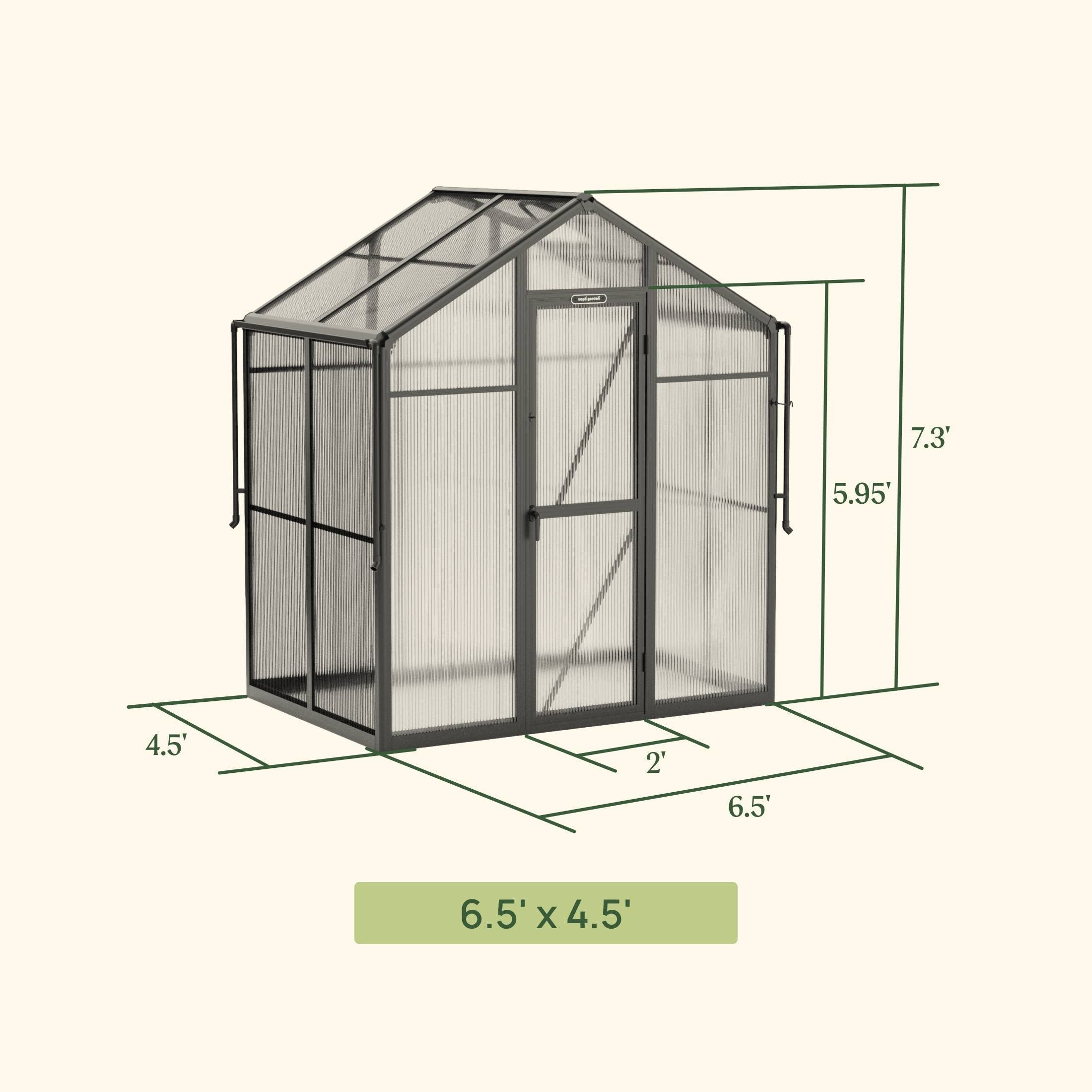 Vego Junior Victorian Greenhouse - 6.5ft Wide - Team Grow