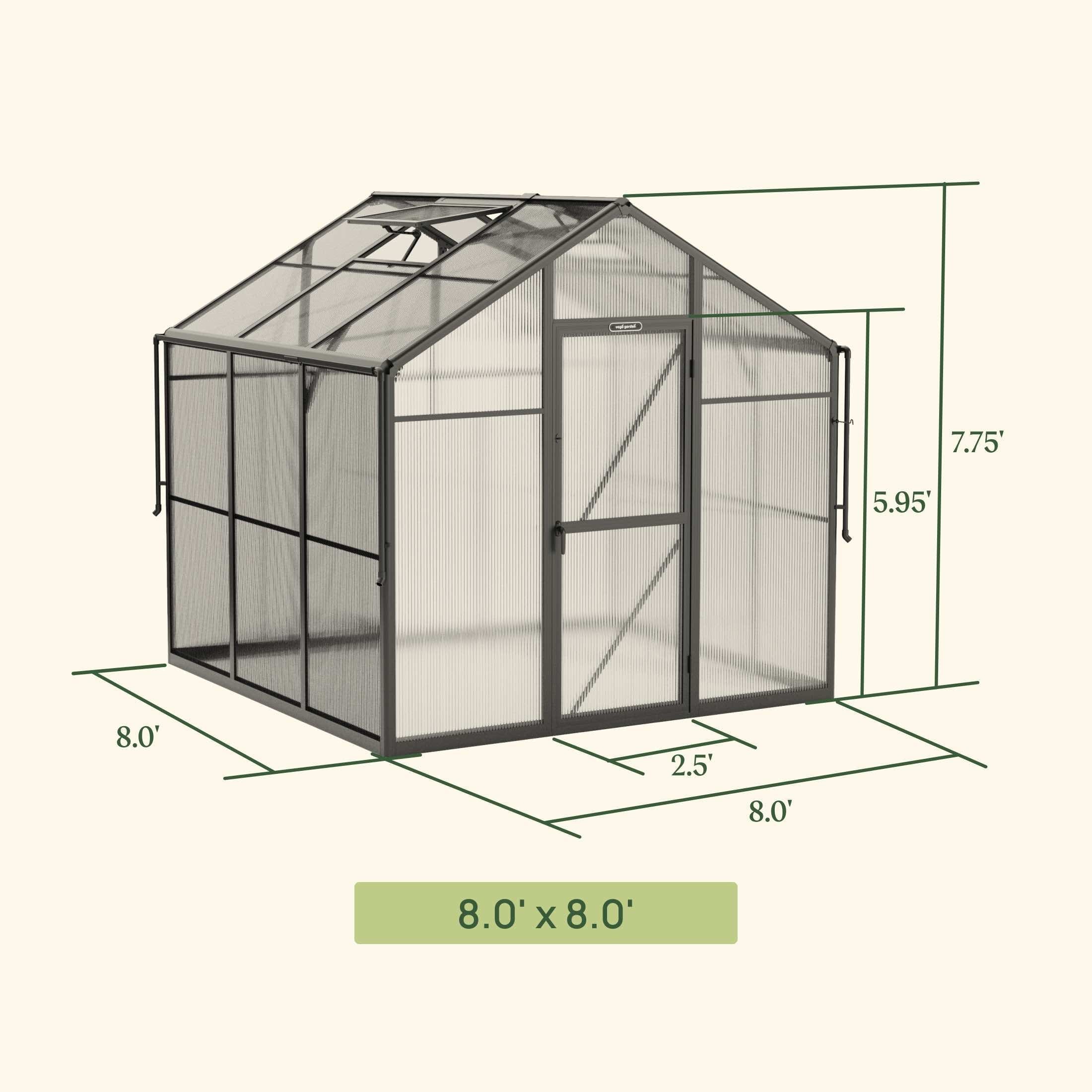 Vego Junior Victorian Greenhouse - 8.0ft Wide - Team Grow