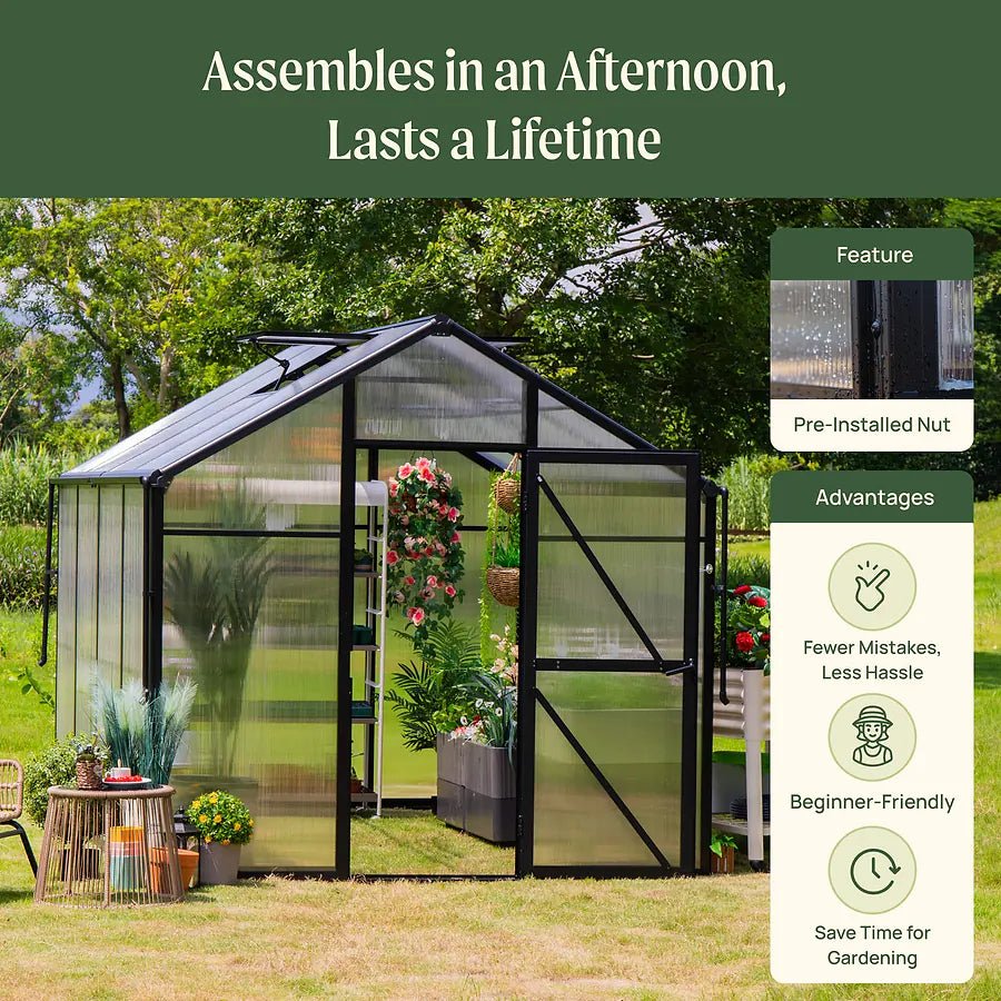 Vego Junior Victorian Greenhouse - 8.0ft Wide - Team Grow