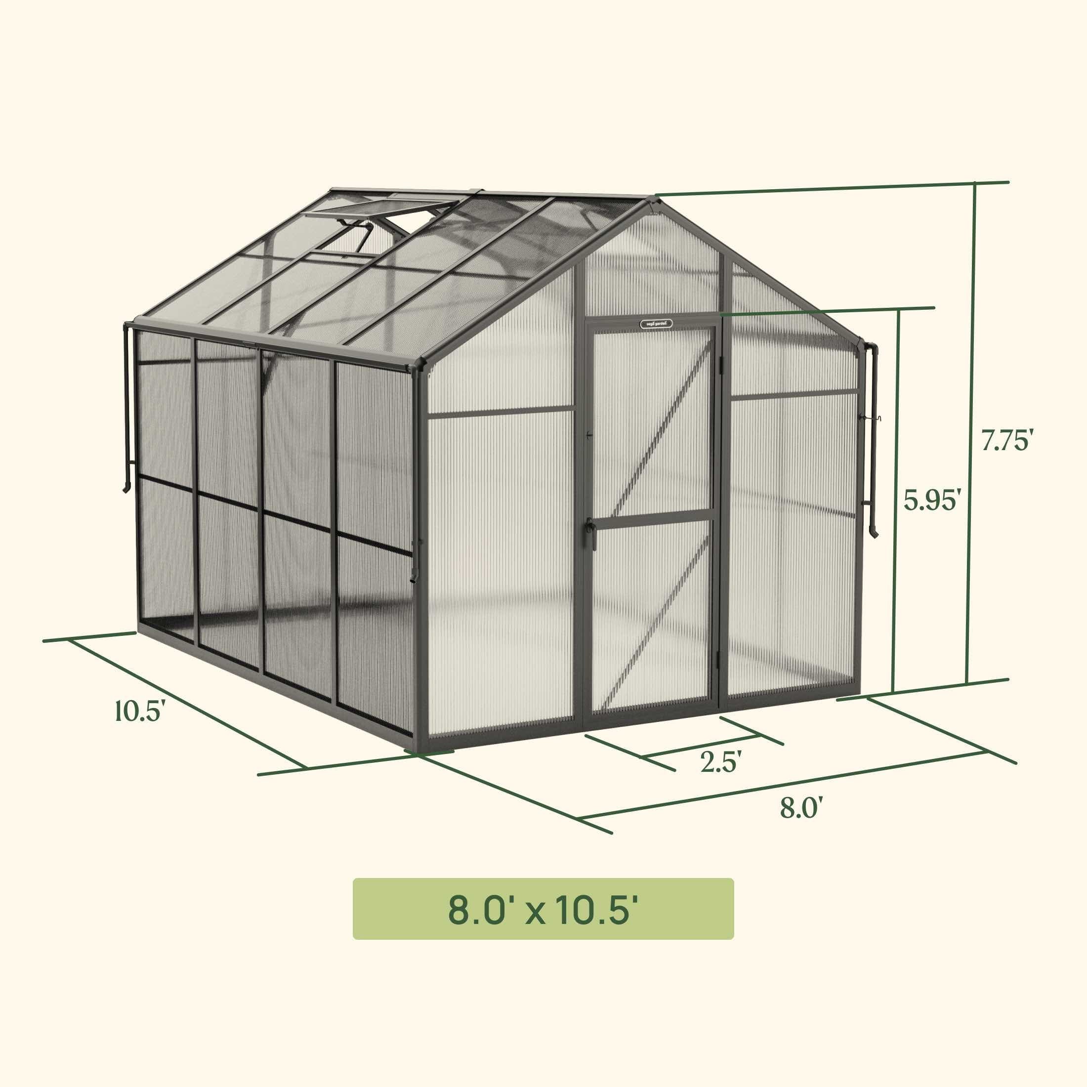Vego Junior Victorian Greenhouse - 8.0ft Wide - Team Grow